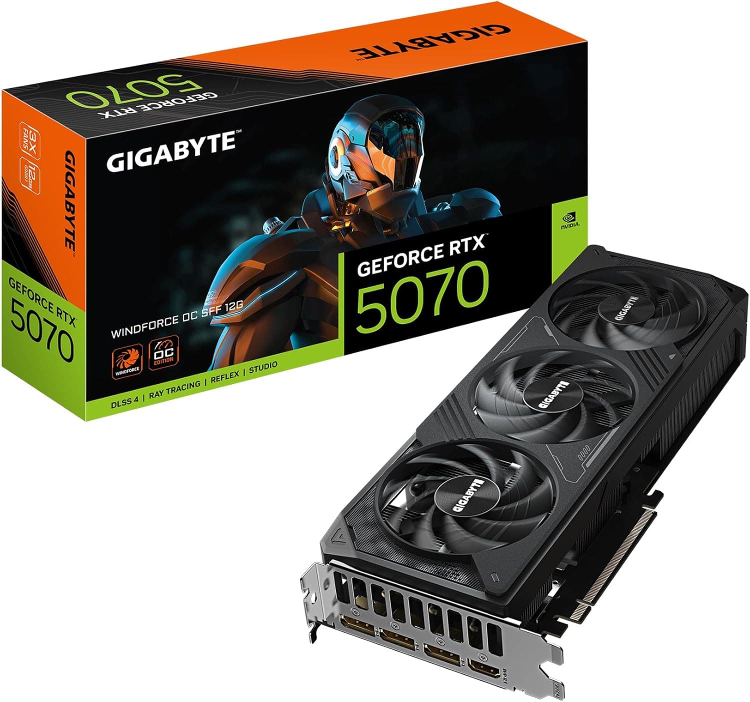 GIGABYTE GeForce RTX 5070 WINDFORCE OC SFF 12G グラフィックスカード