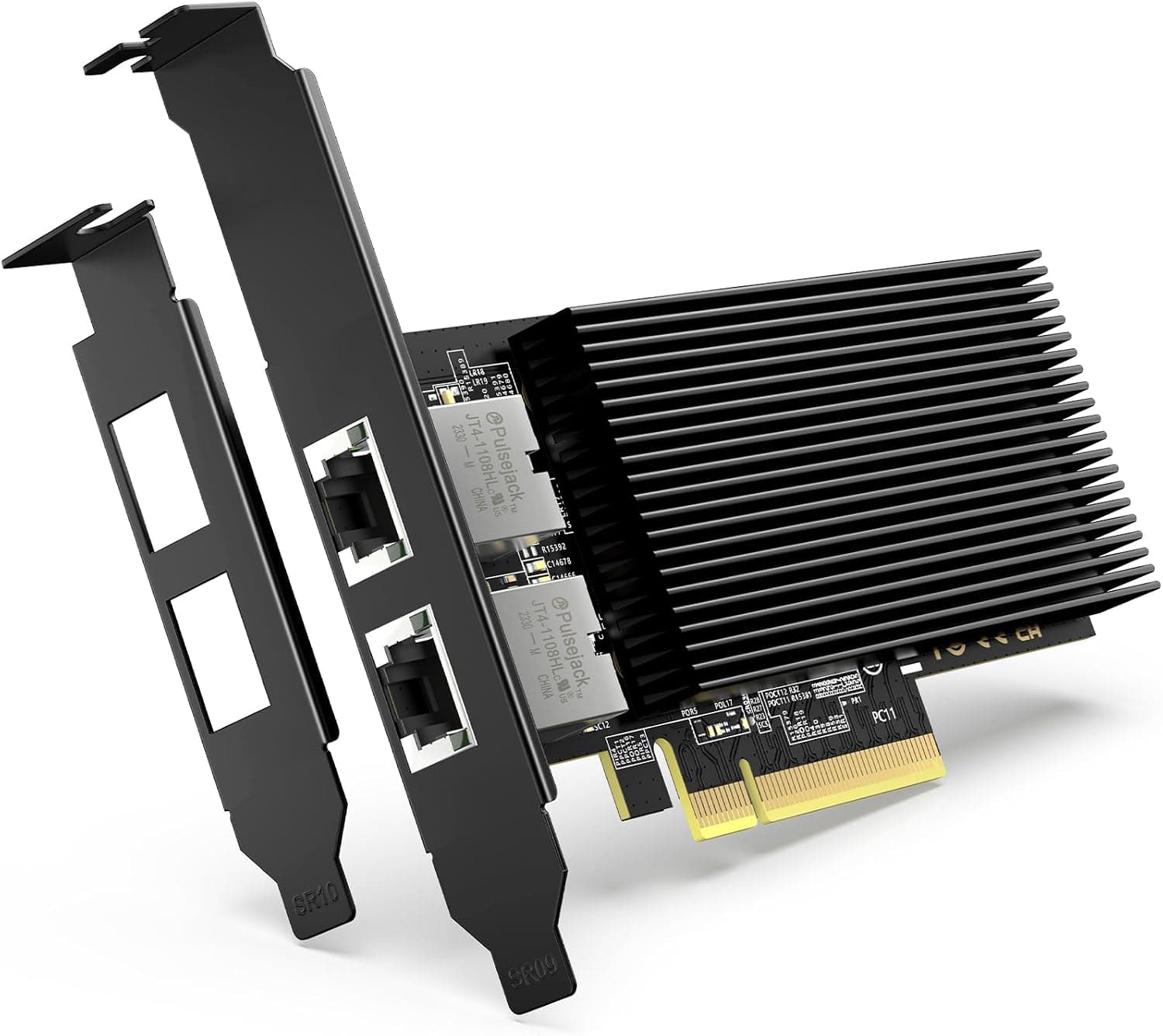 VIMIN 10G PCI-E ネットワークカード 10Gbps デュアルRJ45ポート付き