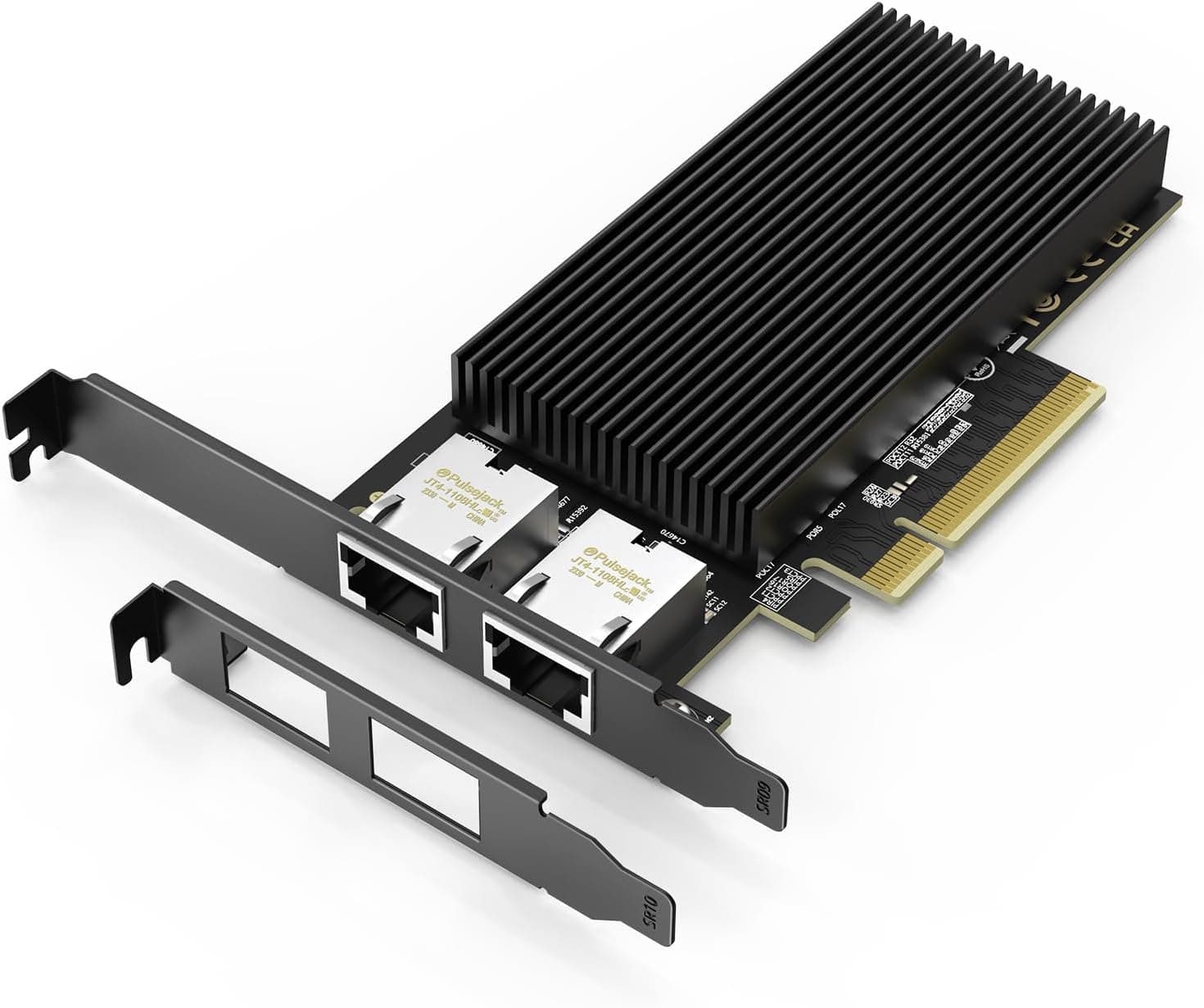 10G デュアル RJ45 ポート PCI-E ネットワークカード Intel X540コントローラー付き Gigaplus X540-T2 10Gb イーサネットアダプター 10Gbe NIC 2個付き Windows