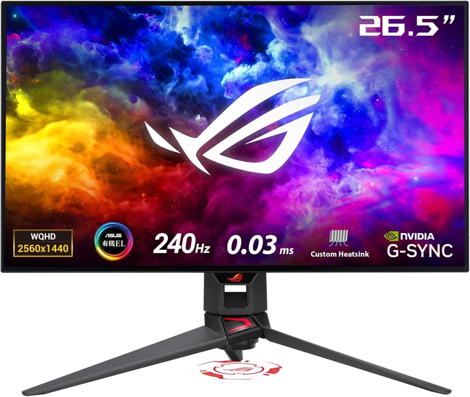 ASUS 有機EL ゲーミングモニター ROG Swift OLED PG27AQDM 27インチ