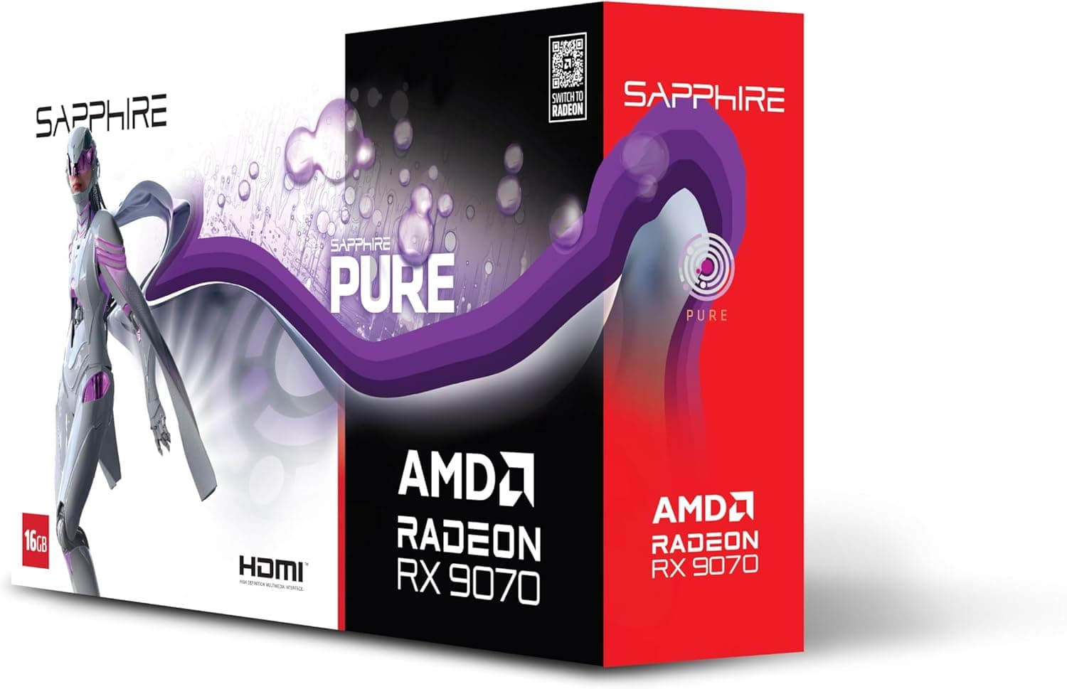 SAPPHIRE PURE RX 9070 16GB GDDR6 ゲーム