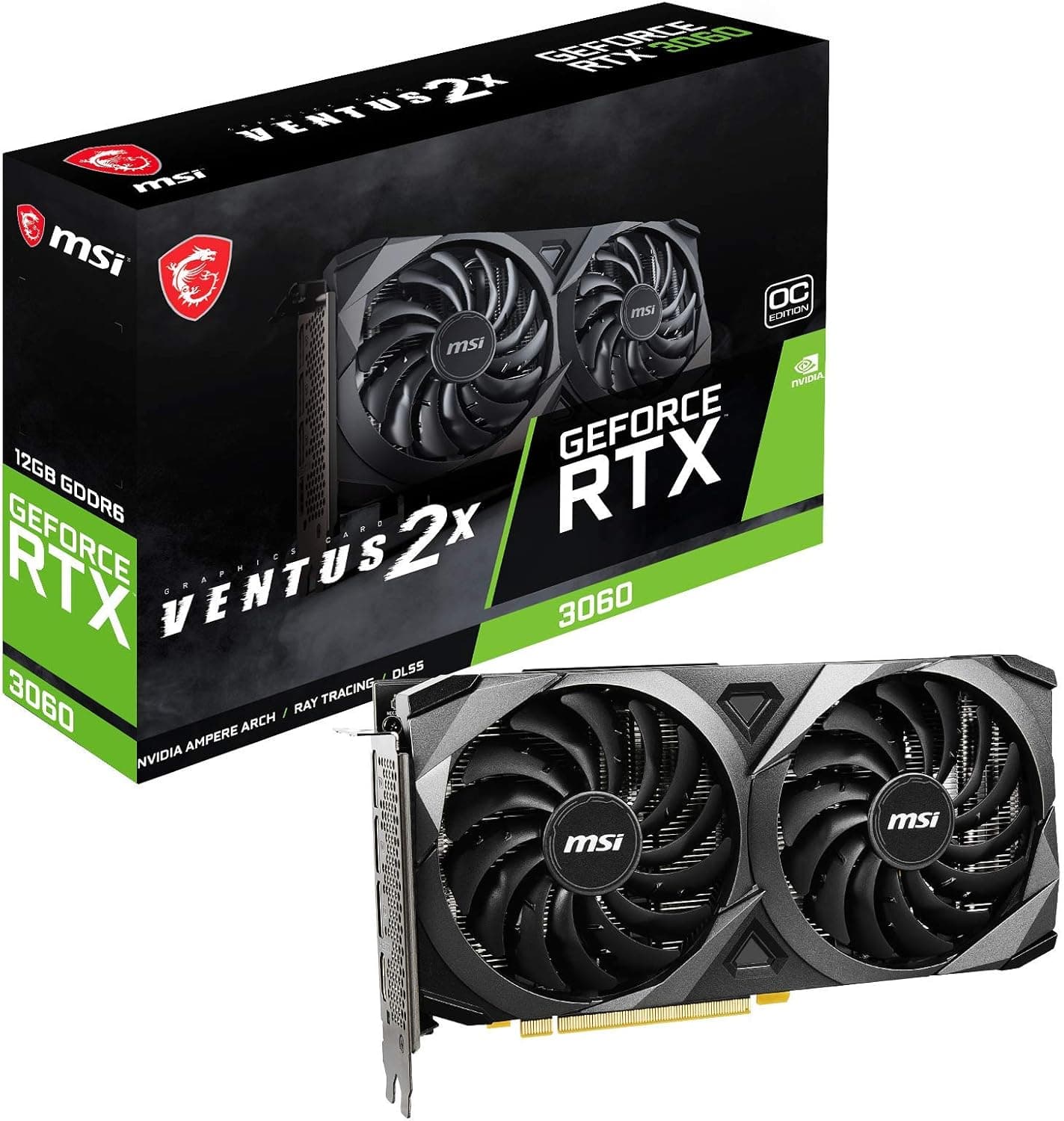 MSI RTX 3060 VENTUS 2X 12GB ゲームグラボ