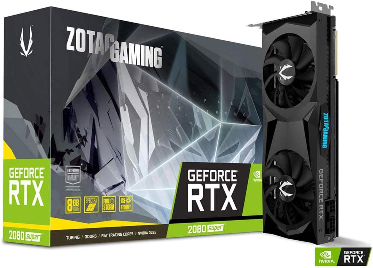 ZOTAC GAMING GeForce RTX 2080 SUPER Twin Fan Graphics card GF RTX ZT-T20820F-10P