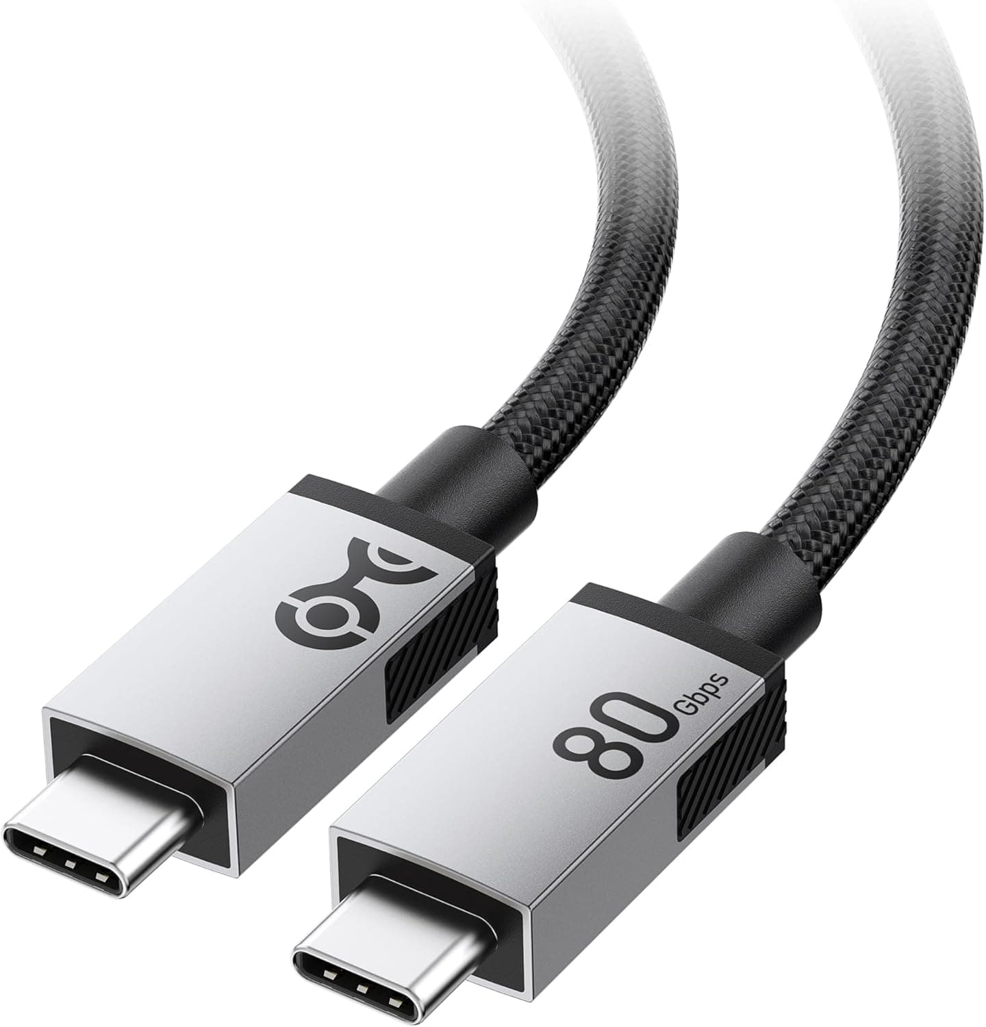 Cable Matters 80Gbps 頑丈な編組 USB4 ケーブル 0.3m