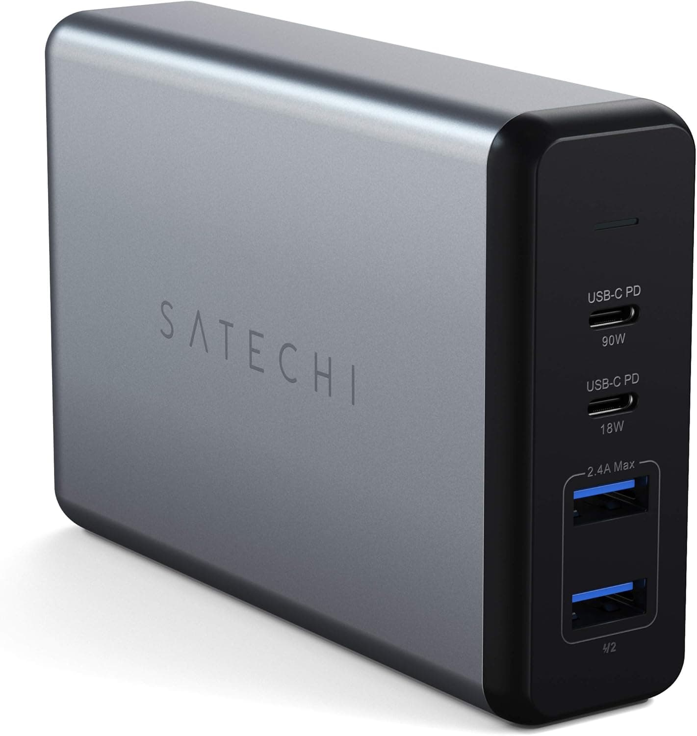 Satechi 108W USB C 卓上充電器 USB-C 2ポートおよびUSB-A 2ポート搭載急速充電ステーション – MacBook Air &amp; Pro M5 M4 M3 M2
