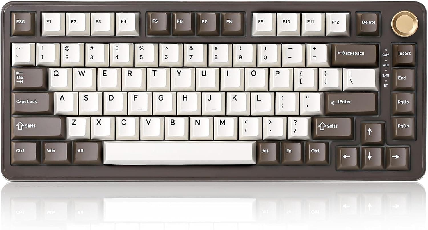 YUNZII B75 PRO 75% ガスケットゲーミングキーボード 無線メカニカルキーボード BT