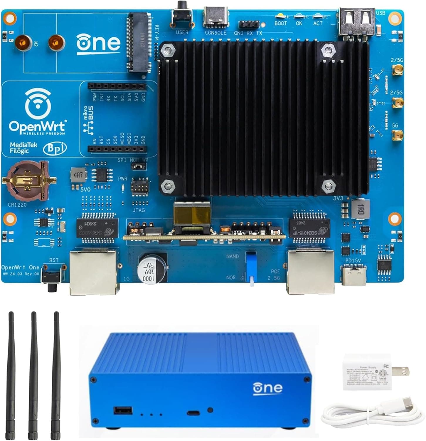 youyeetoo バナナ Pi OpenWrt One - WiFi 6 公式 OpenWrt ルーター メインラインサポート