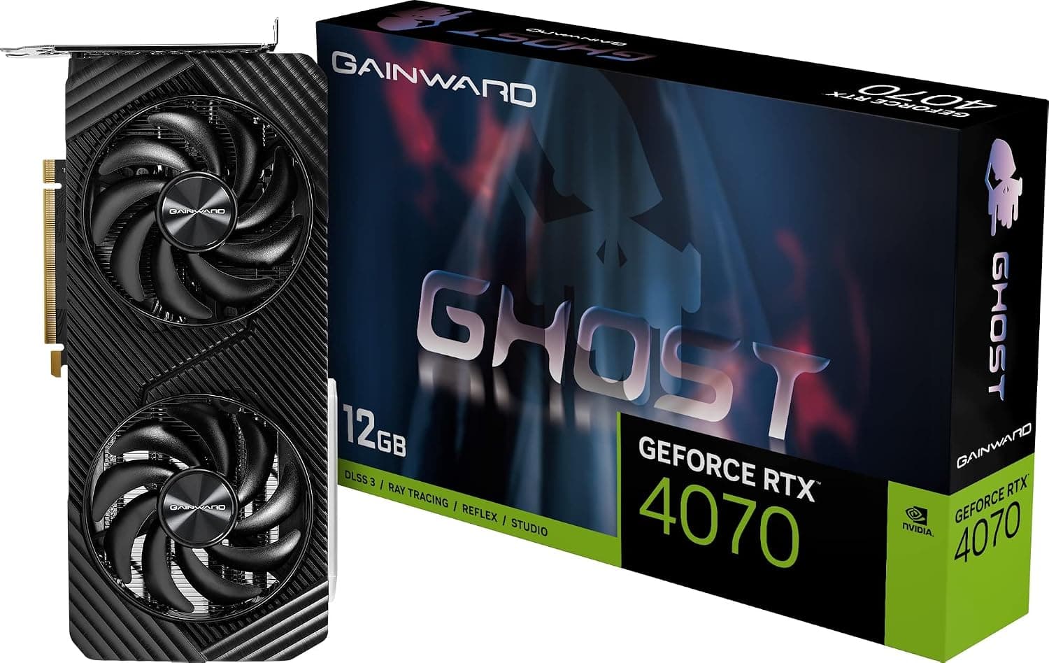 GAINWARD RTX4070 GHOST 12GB グラフィックスボード NED4070019K9-1047B-G VD8474