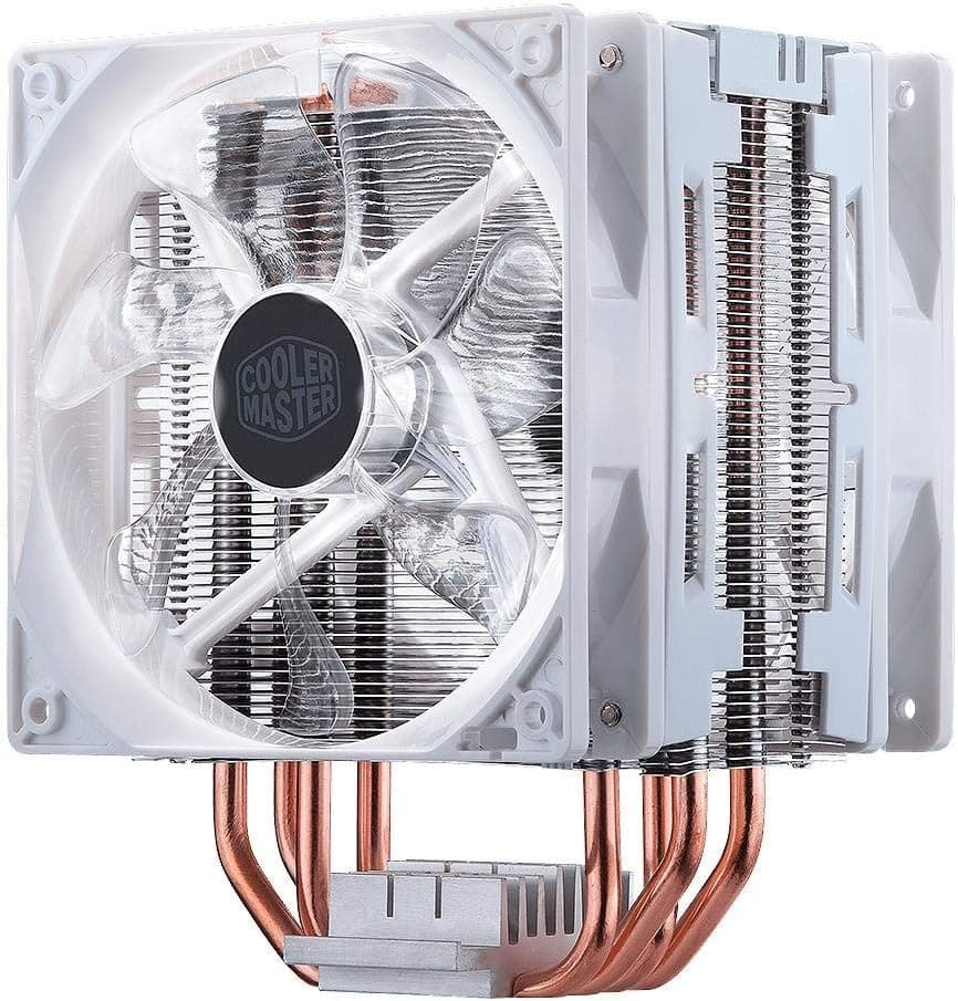 CoolerMaster サイドフロー型 空冷CPUクーラー デュアルファンモデル Hyper 212 LED Turbo White Edition(型番