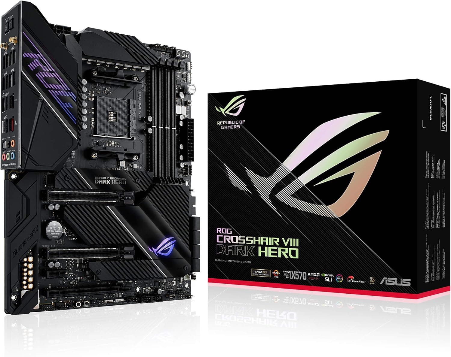 ASUS ROG Crosshair VIII Dark Hero AMD X570 AM4 ATXマザーボード