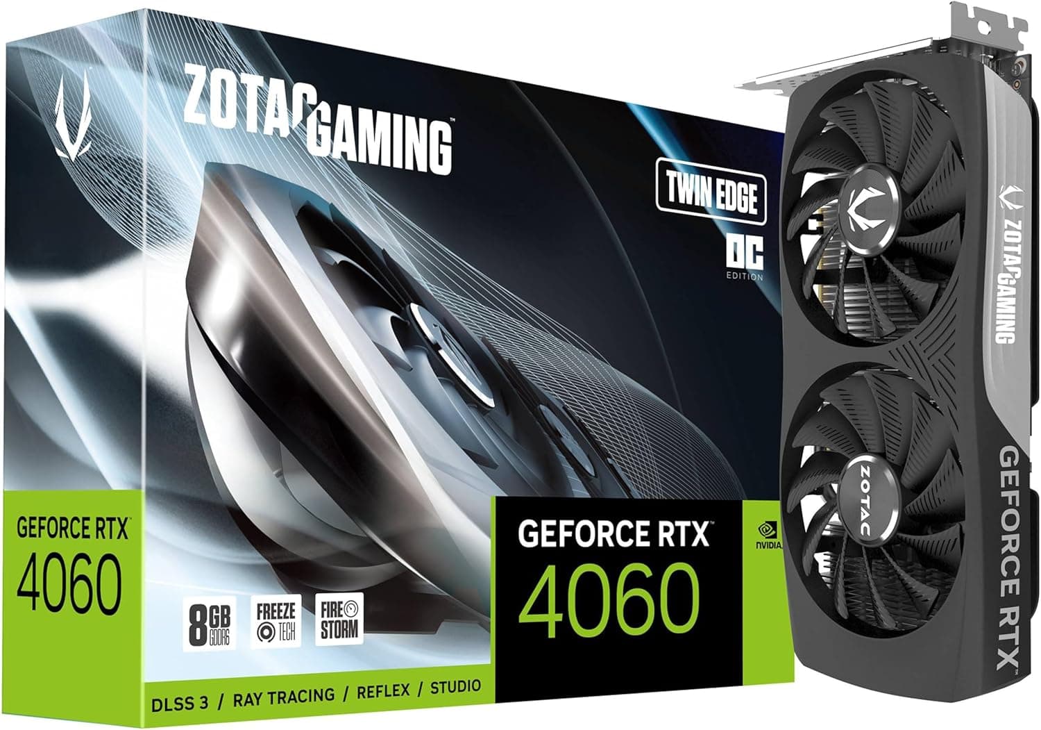 Zotac Gaming GeForce RTX 4060 Twin Edge NVIDIA 8 Go GDDR6。
