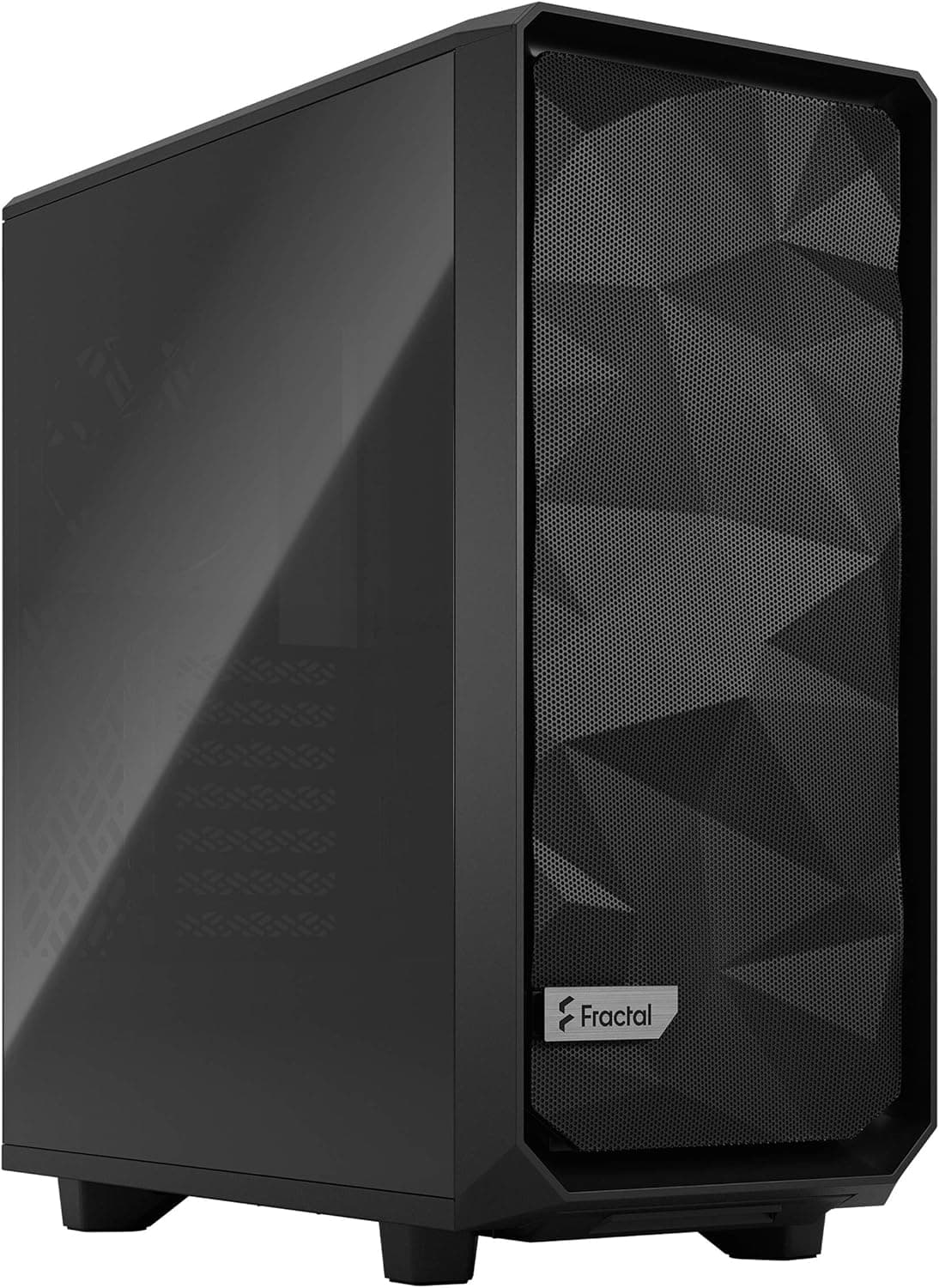 Fractal Design Meshify 2 コンパクトブラック ATX フレキシブル高気流ダークティント強化ガラスウィンドウミッドタワー コンピューターケース