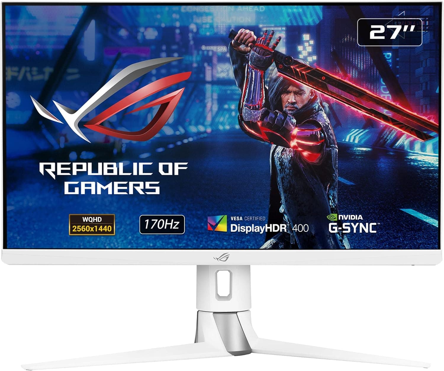 ASUS Rog Strix Xg27Aq-W 68.6 Cm (27インチ) 2560 X 1440 ピクセルワイド
