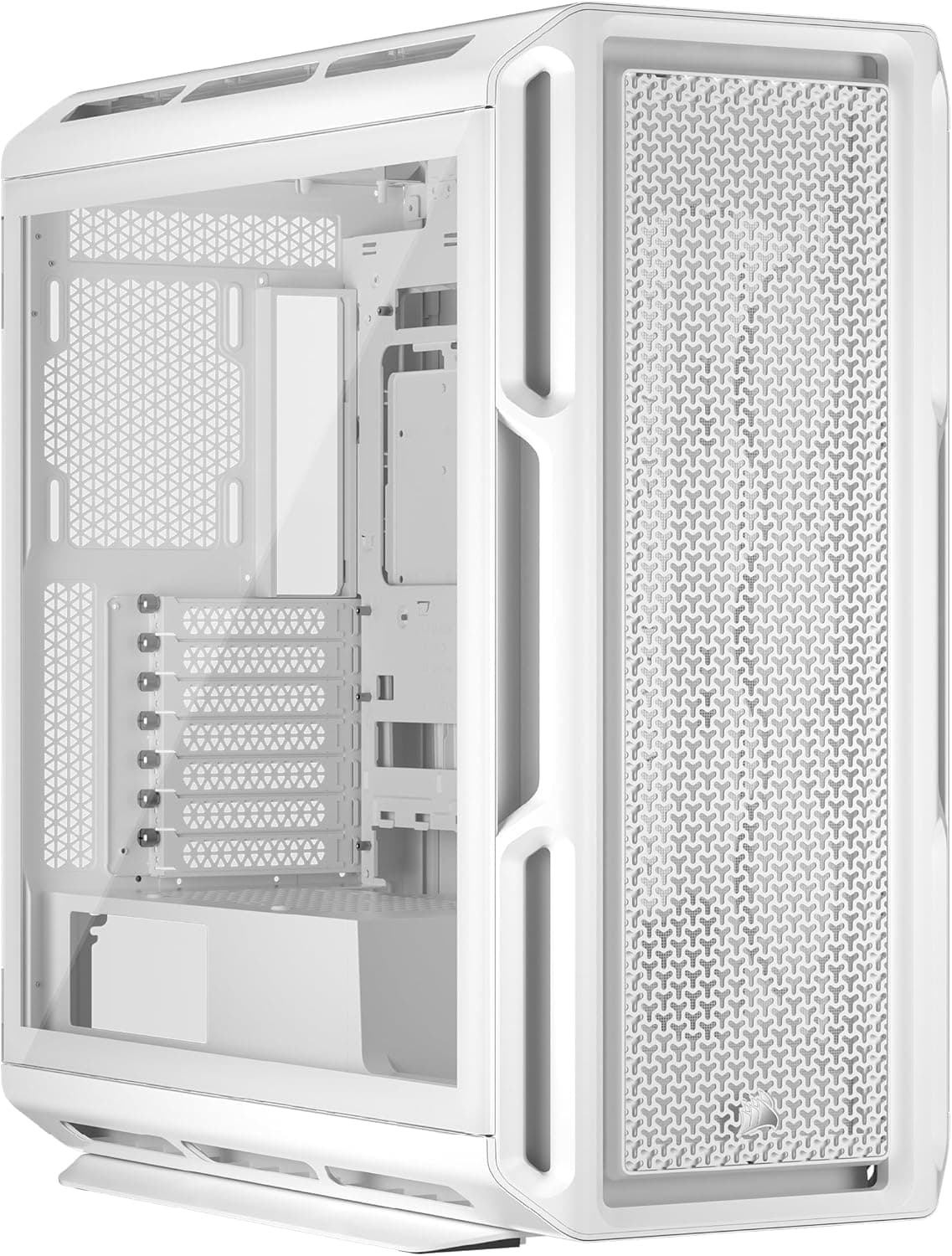 CORSAIR 5000T ミッドタワー PC ケースホワイト – 裏配線マザーボードをサポート – RapidRoute 裏配線マザーボード – 取り外し可能なエアフローパネル – 最新のフロントパネル I