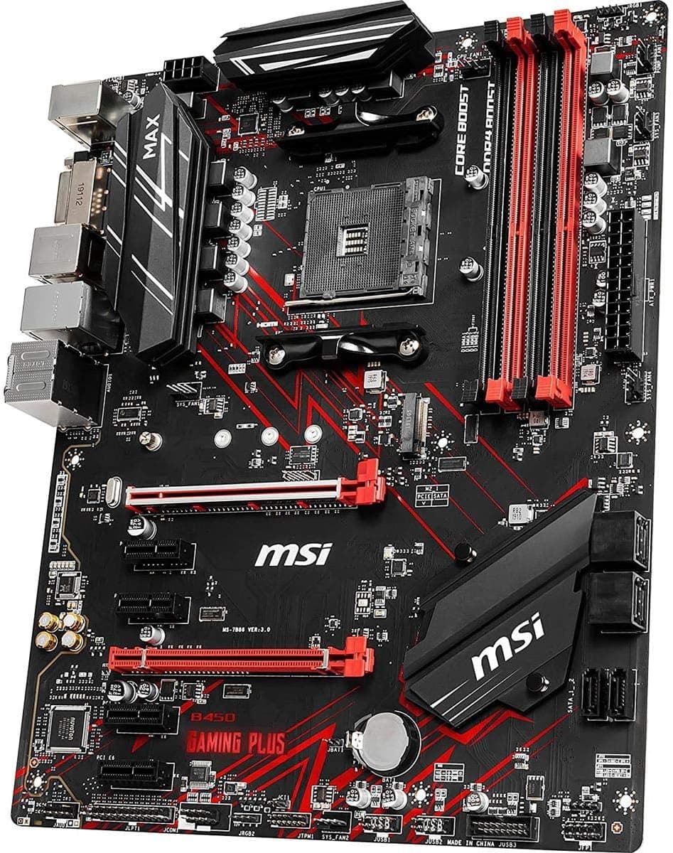 MSI Performance Gaming AMD Ryzen 第2世代 AM4 M.2 USB 3 DDR4 DVI HDMI Crossfire ATX マザーボード (B450 GAMING PLUS Max)