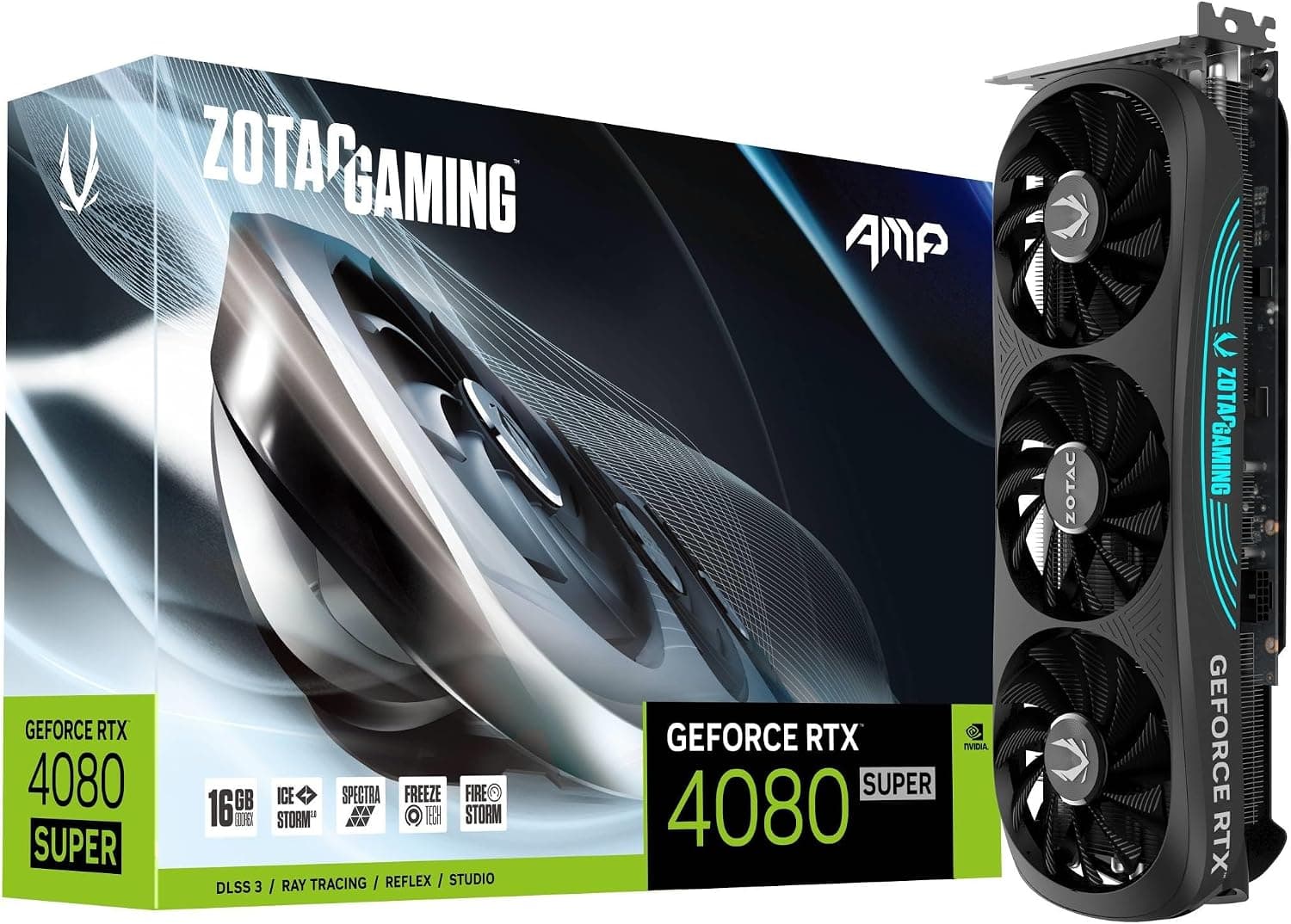 ZOTAC ゲーミングGeForce RTX 4080 Super AMP DLSS 3 16GB GDDR6X 256-bit 23Gbps PCIE 4.0 ゲーミンググラフィックスカード