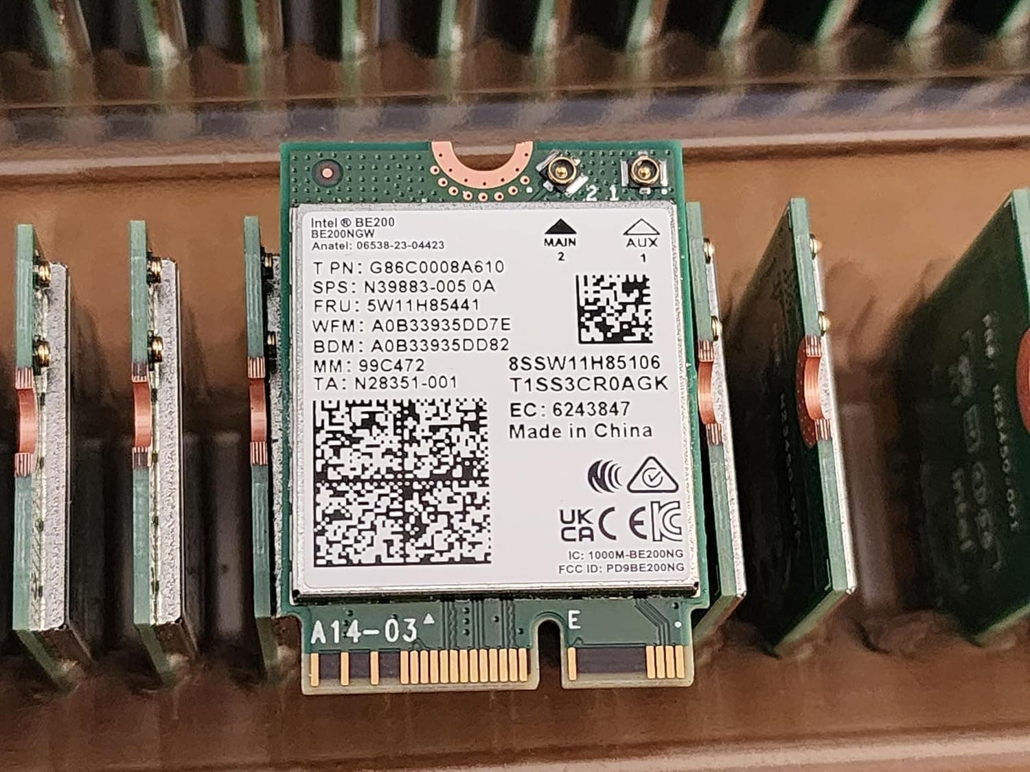 Intel 282726 Nt Be200.ngwg.nv Intel Wi-fi 7 Be200 2230 2x2 Be+bt Vproリテールなし
