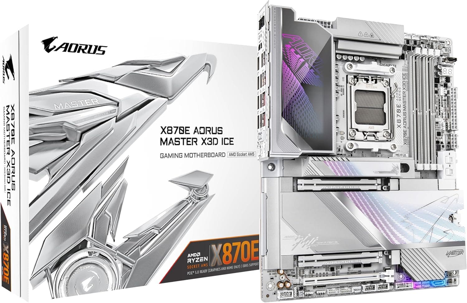 GIGABYTE X870E AORUS MASTER X3D ICE ATX マザーボード MB6870