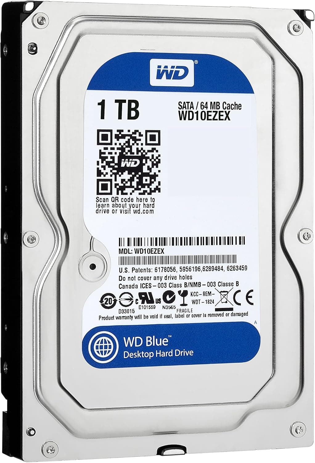 【限定】WD HDD 内蔵ハードディスク 3.5インチ 1TB Blue WD10EZEX