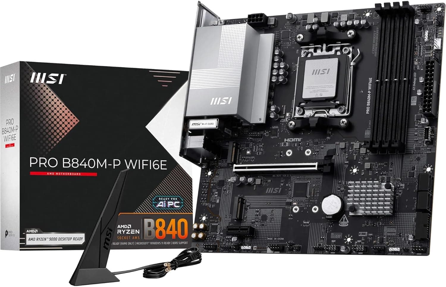MSI PRO B840M-P WIFI6E Micro-ATX マザーボード MB6807