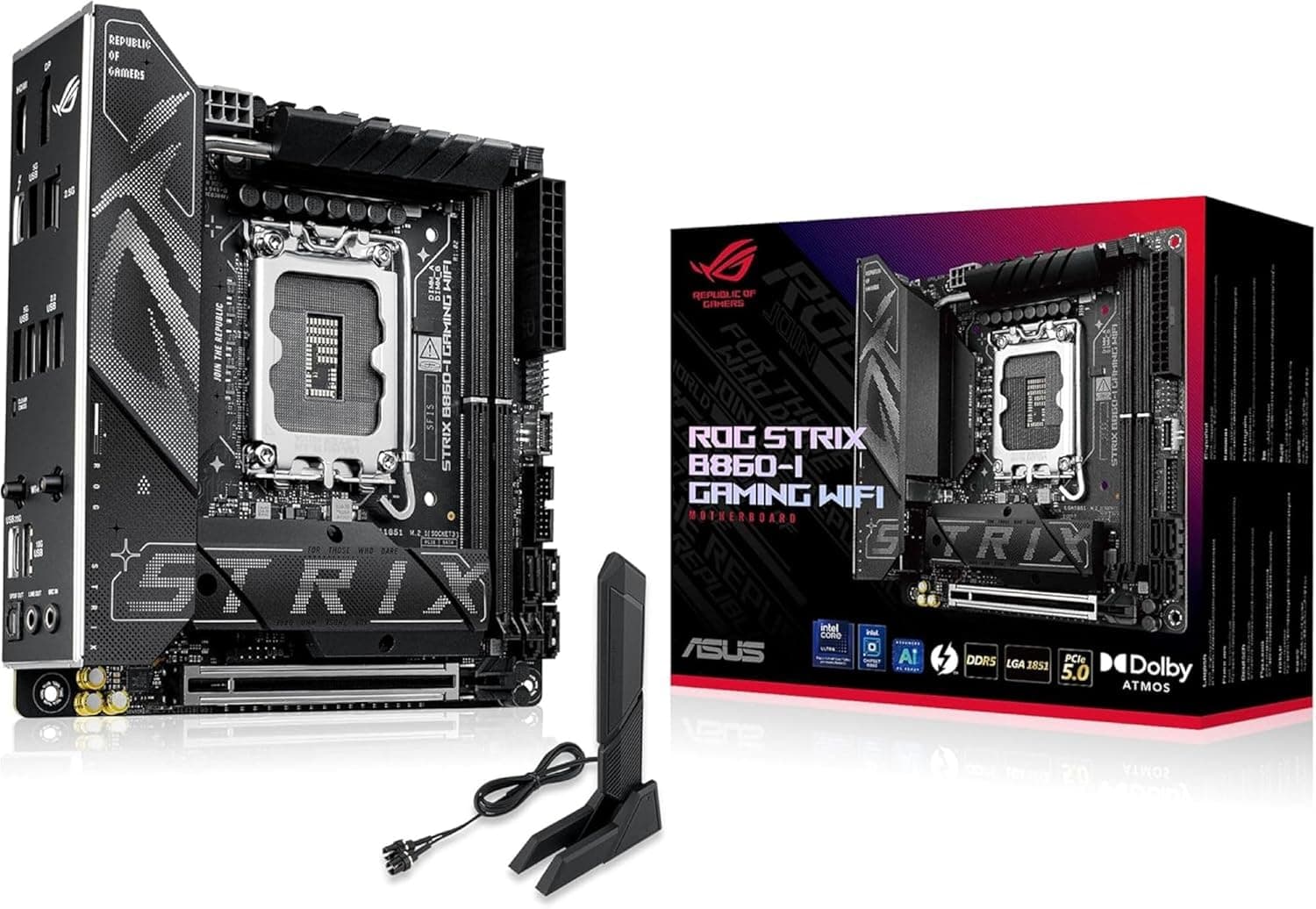 ASUS intel Core Ultra Processors (Series 2) Socket LGA1851 対応 B860 搭載 Mini-ITX マザーボード