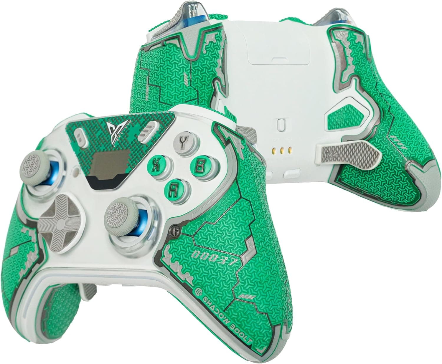 FLYDIGI Apex 5用コントローラーグリップ SHADOW BOOLT製 防滑・多層テクスチャー・吸汗加工 カット済みグリップテープ（グリーン