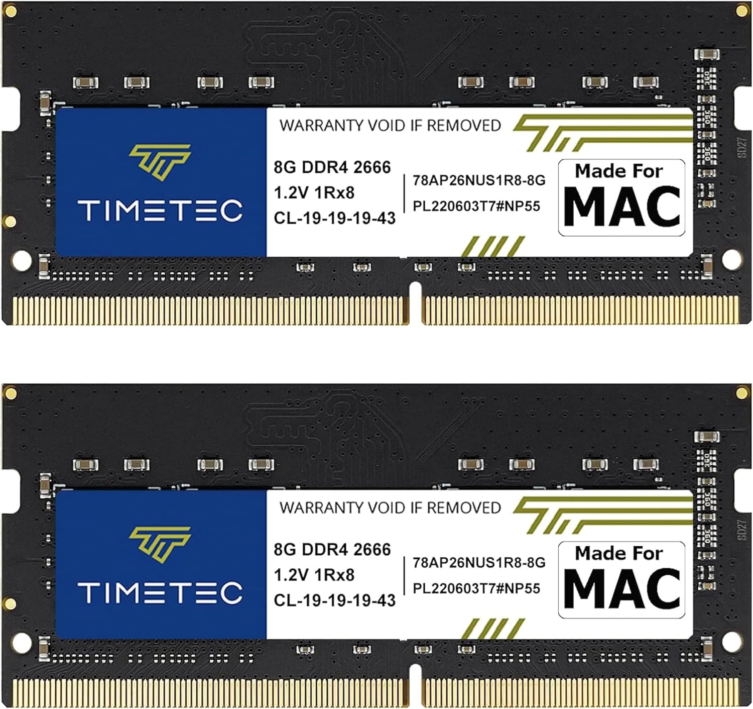 Timetec 16GB KIT(2x8GB) Apple DDR4 2666MHz 2020年中期 iMac