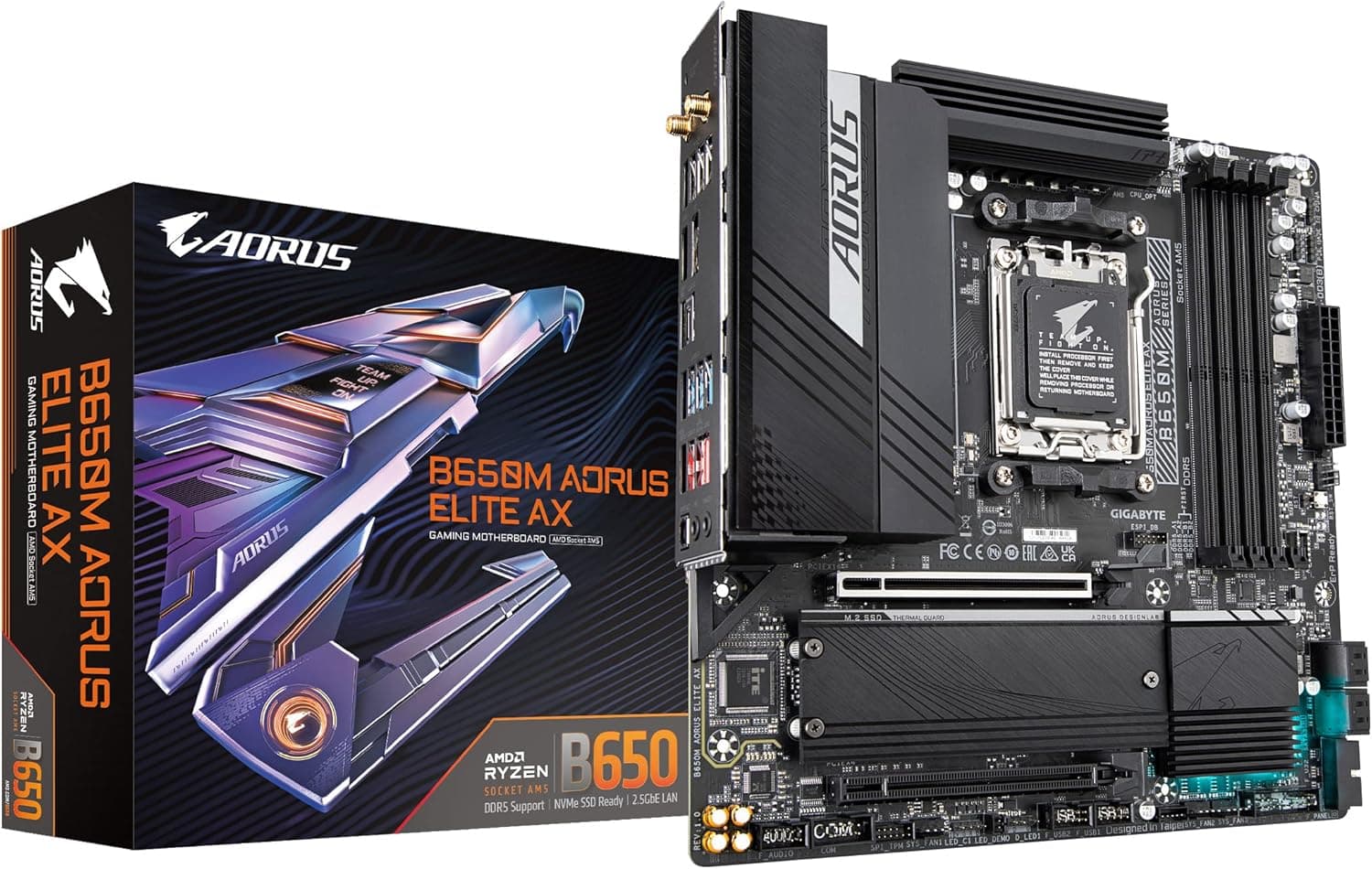 GIGABYTE B650M AORUS ELITE AX マザーボード Micro-ATX [AMD B650 チップセット搭載] MB5899