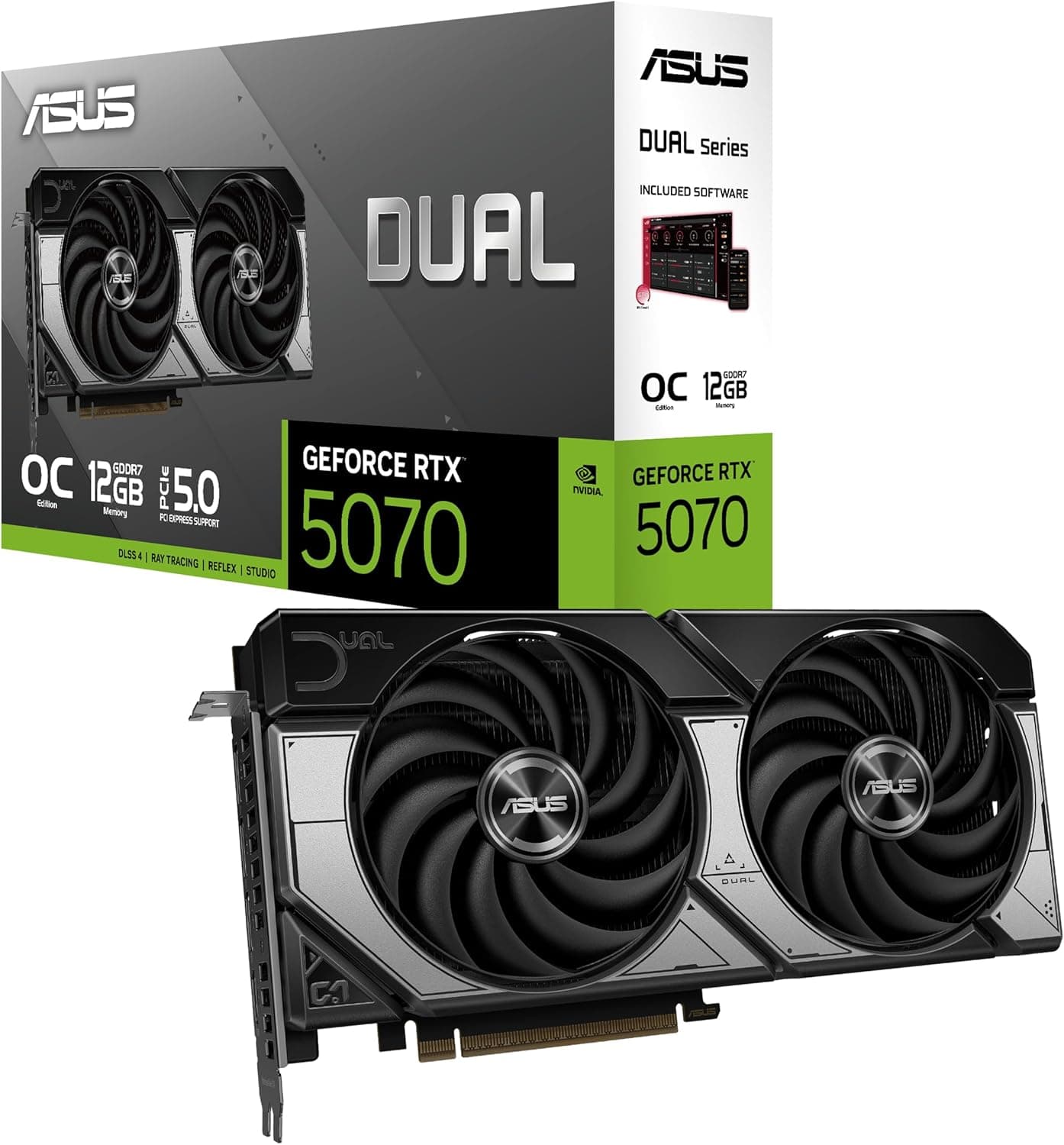 ASUS RTX5070 12GB GDDR7 SFF対応モデル