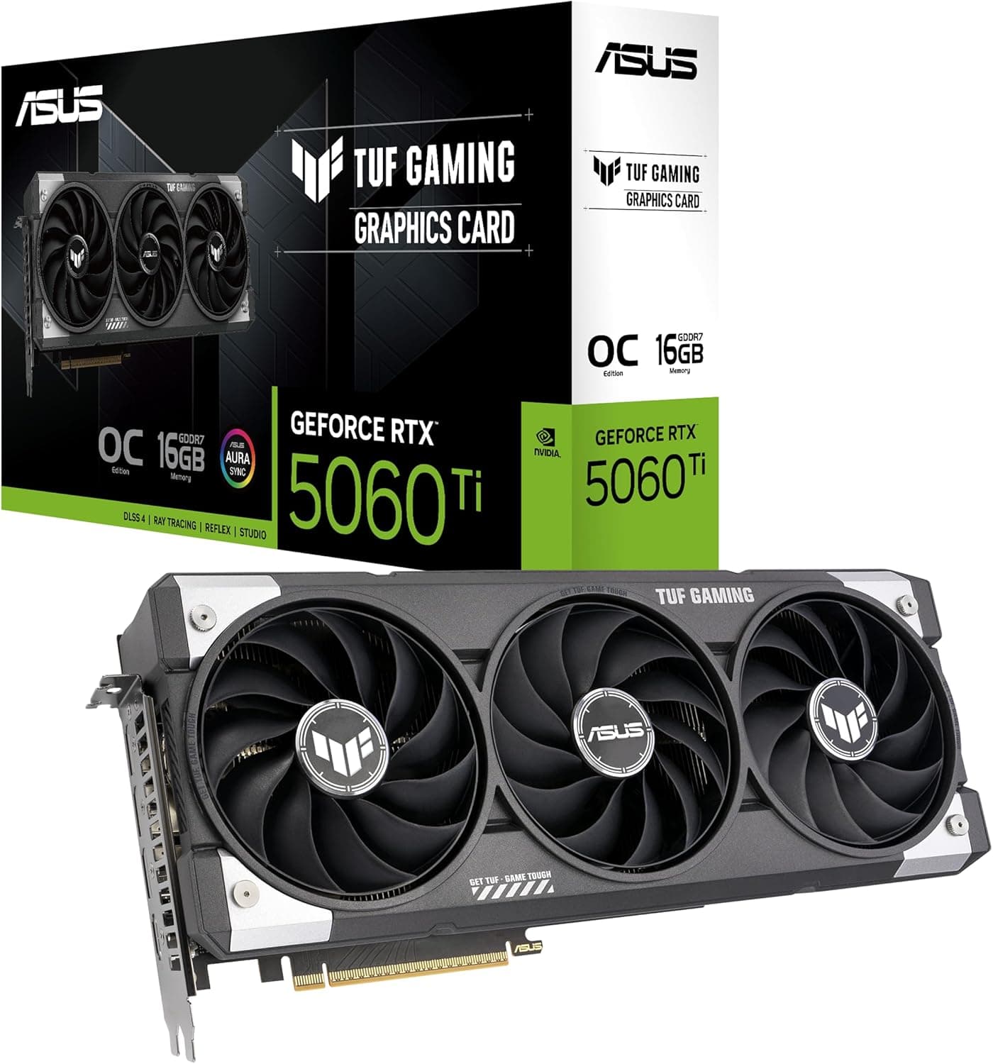 ASUS Dual GeForce RTX 5060 TI OC 16G GDDR7 ゲーミンググラフィックスカード - PCIe 5.0