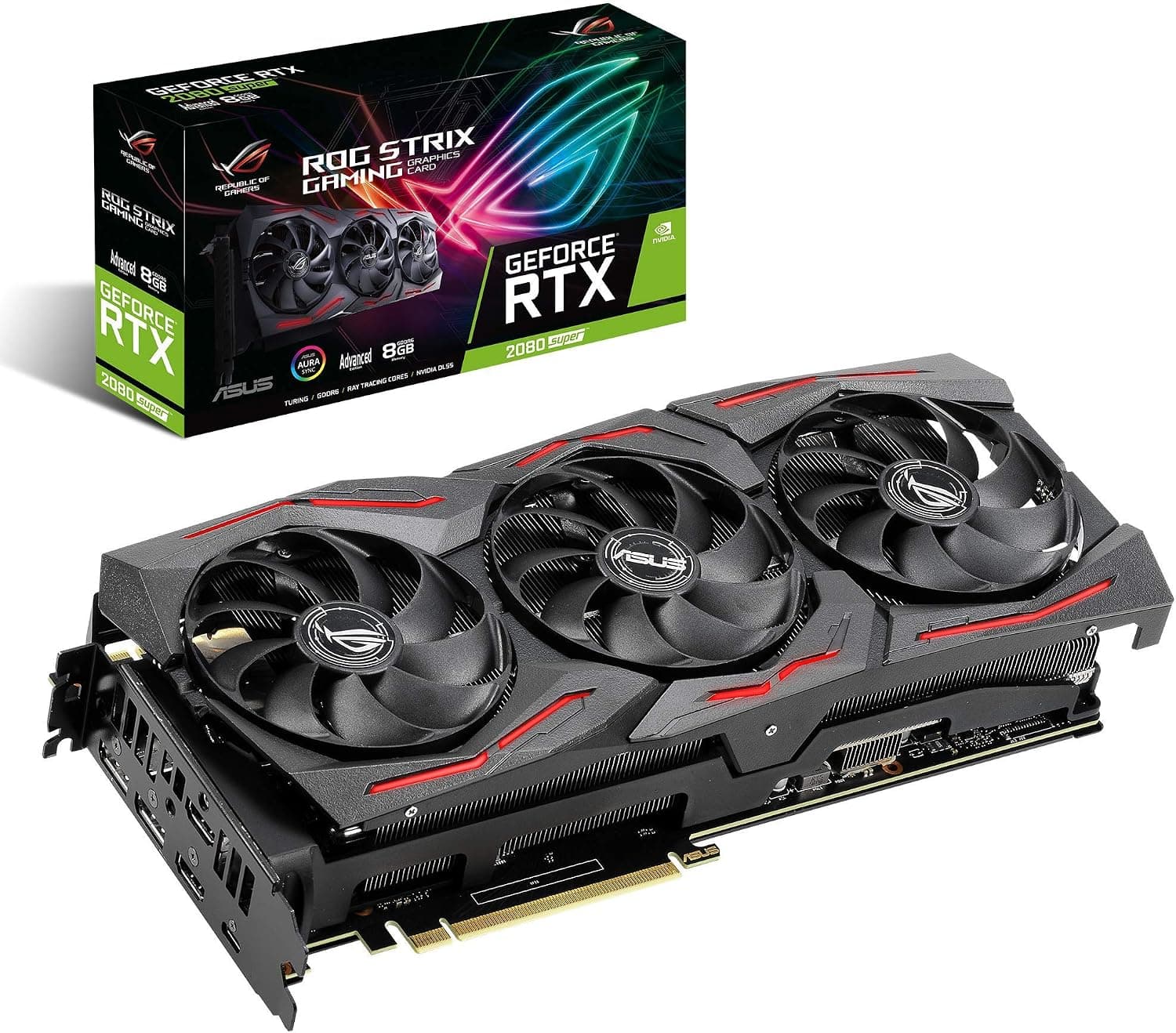 ASUS NVIDIA RTX 2080 SUPER 搭載 トリプルファンモデル 8G ROG-STRIX-RTX2080S-A8G-GAMING