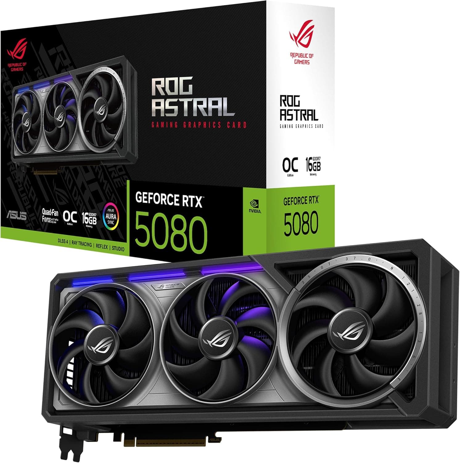 ASUS ROG Astral GeForce RTX 5080 OC Edition ゲーミンググラフィックスカード (PCIe 5.0