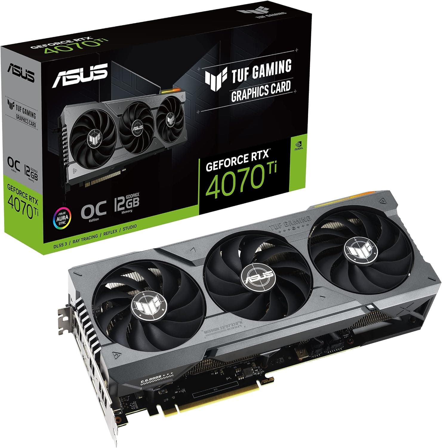 ASUS TUF Gaming NVIDIA GeForce RTX™ 4070 Ti OC Edition ゲーミンググラフィックスカード (PCIe 4.0)