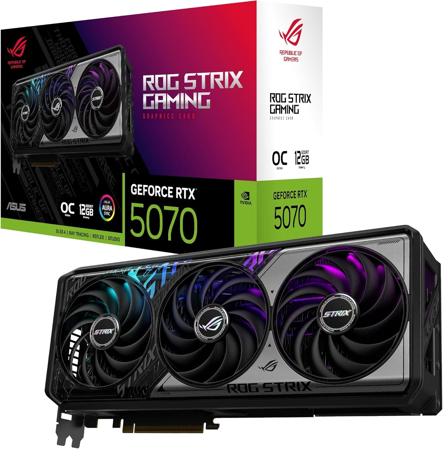 ASUS ROG Strix GeForce RTX 5070 OC Edition 12GB GDDR7 グラフィックスカード (PCIe 5.0