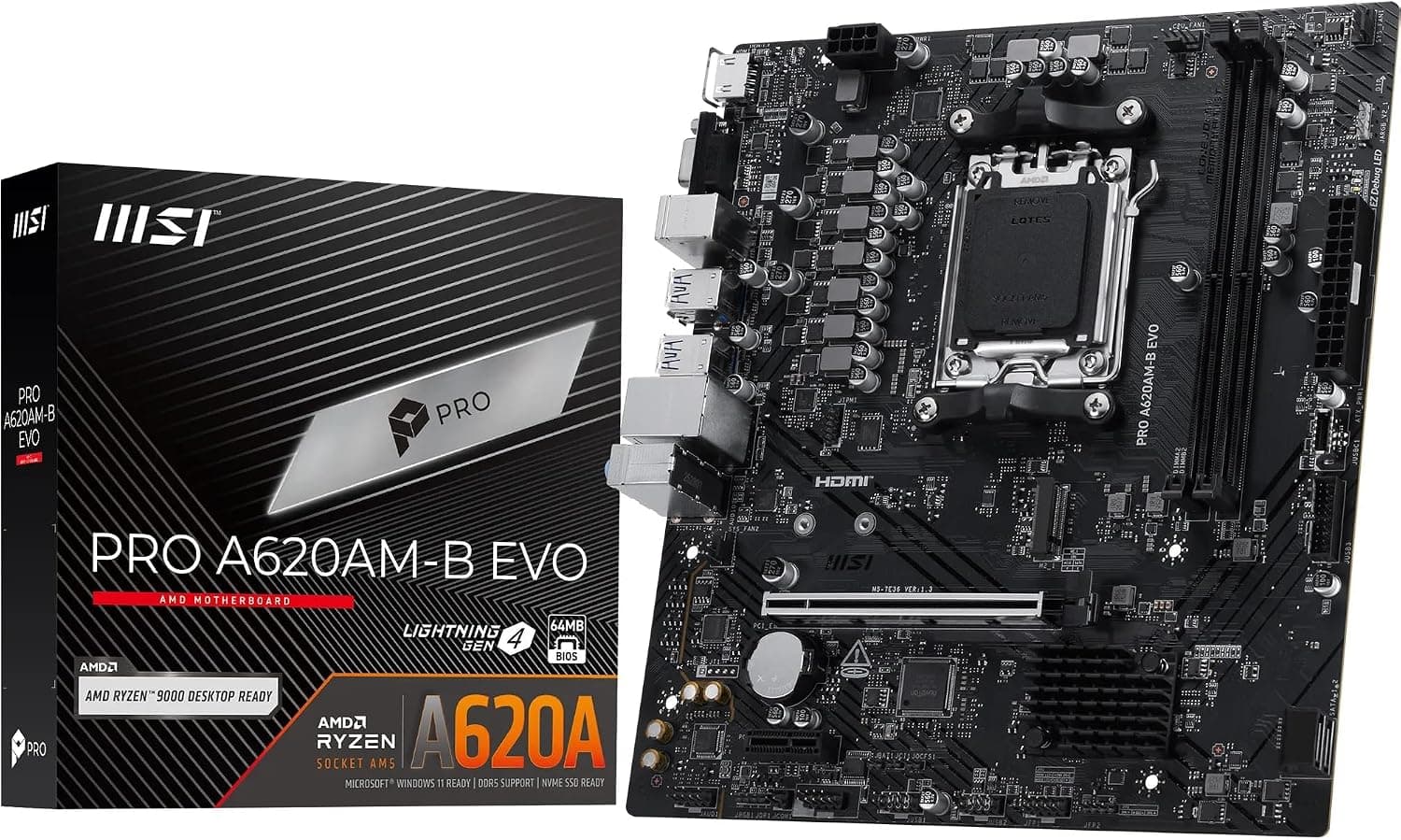 MSI PRO A620AM-B EVO Micro-ATXマザーボード MB6924