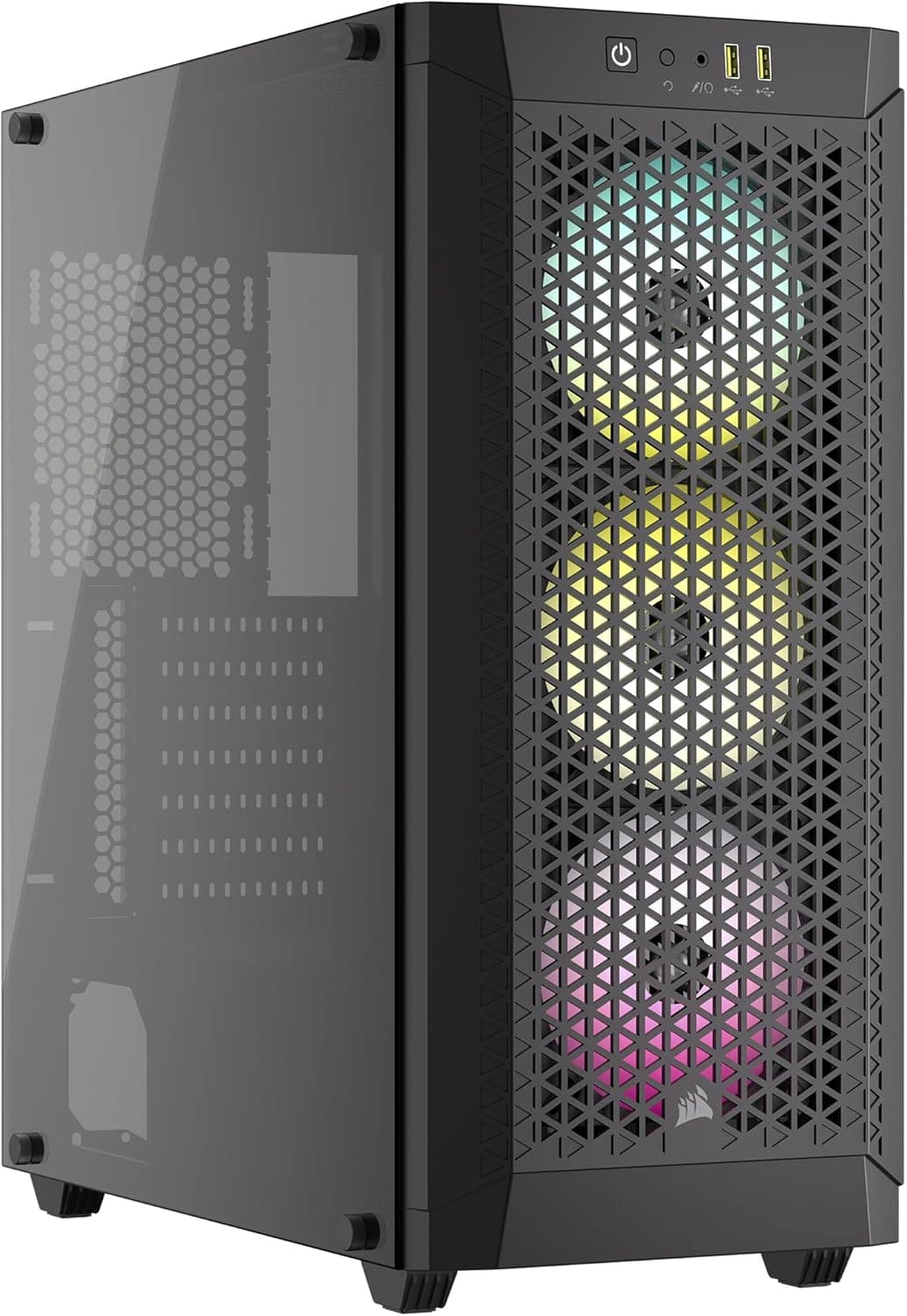 CORSAIR 480T RGB Airflow Tempered Glass ミドルタワー型PCケース ブラック CC-9011272-WW