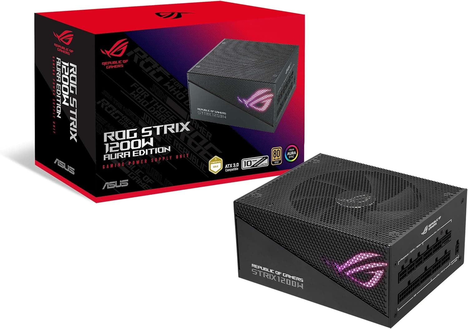 ASUS ROG Strix 1200W Gold Auraエディション (フルモジュラー電源)