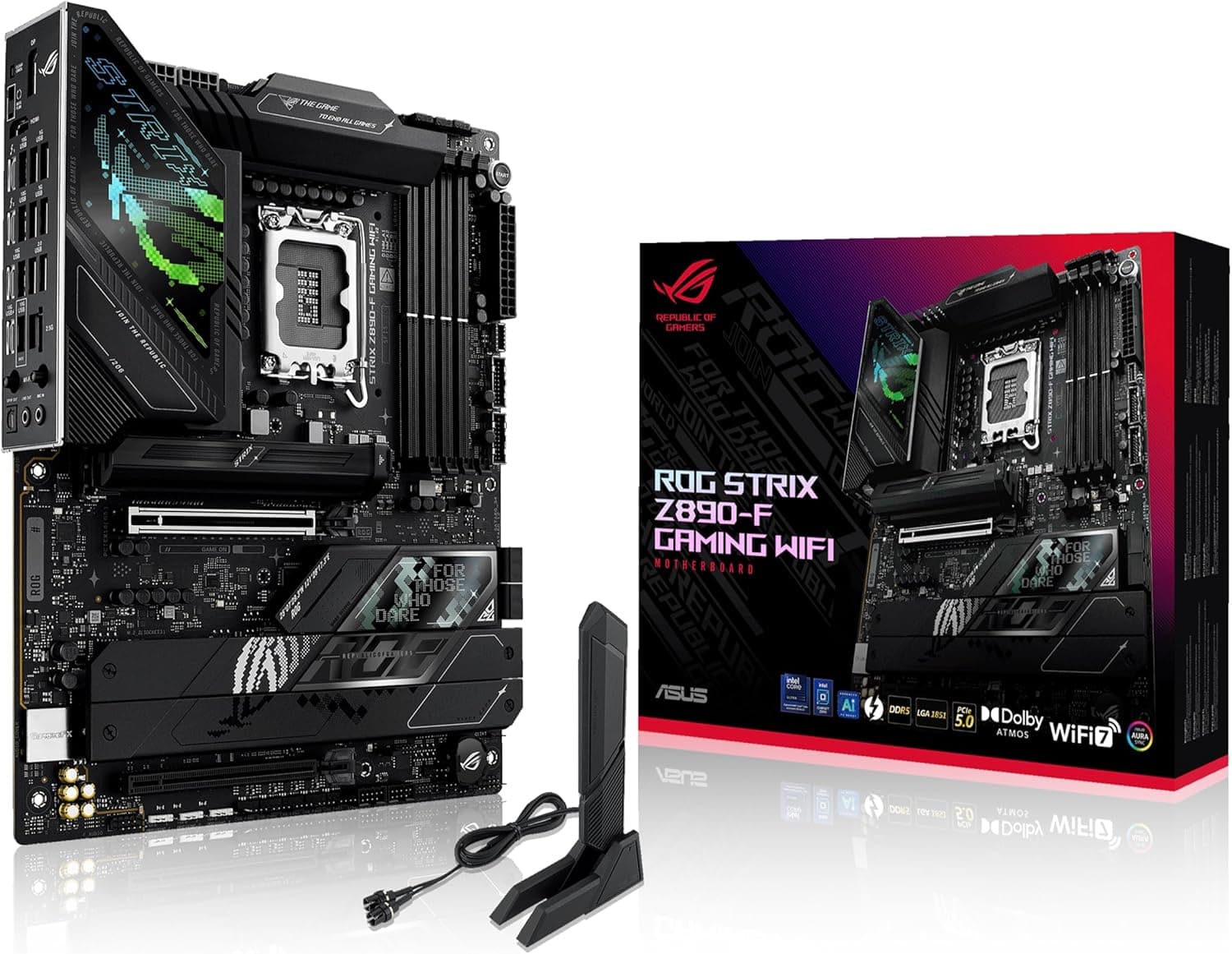 ASUS ROG STRIX Z890-F GAMING WIFI intel Core Ultra Processors (series 2) 対応 LGA 1851 Z890 搭載 DDR5 E-ATX マザーボード国内正規代理店品
