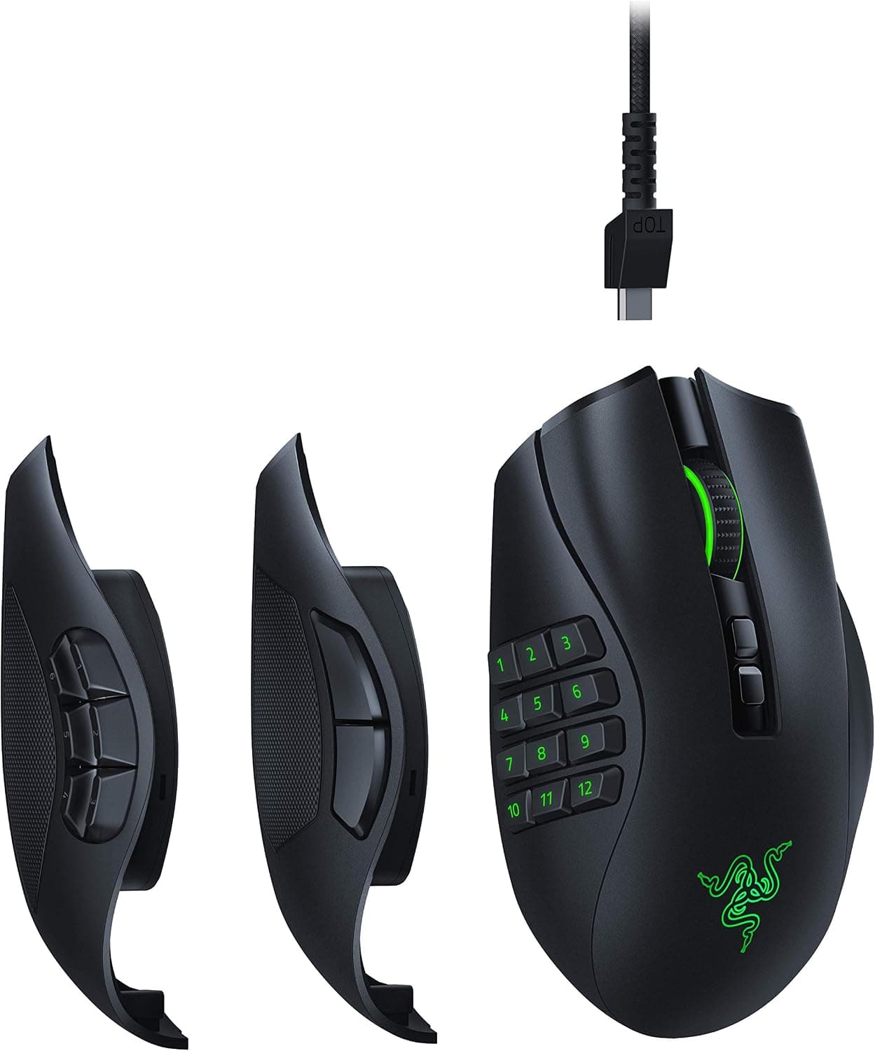 Razer Naga Pro ワイヤレスゲーミングマウス最大20ボタンサイドボタンを2
