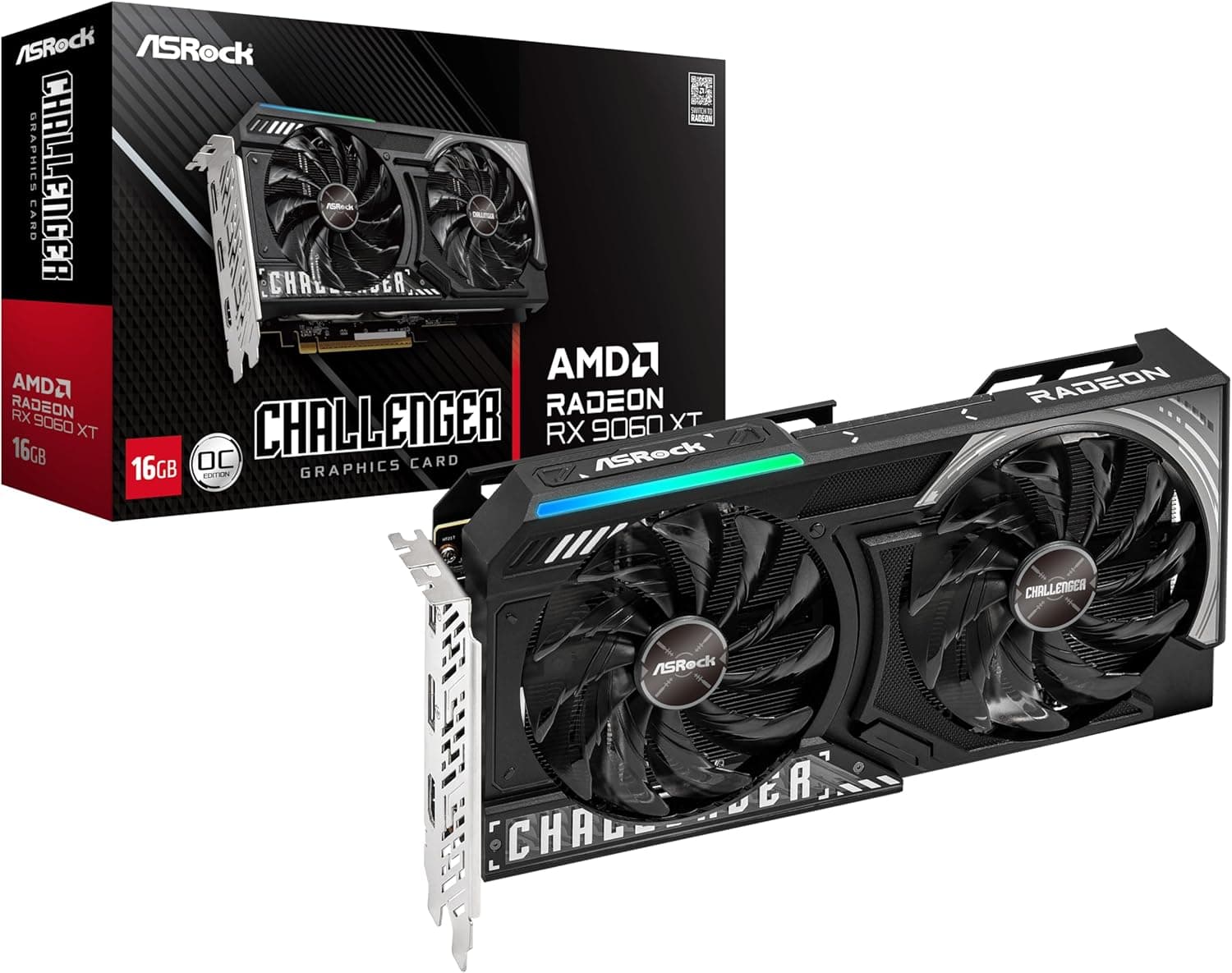 【限定】ASRock 3年保証 グラフィックボードChallenger RX 9060XT 16GO AMD Radeon RX9060XT 搭載 RX9060XT CL 16GO
