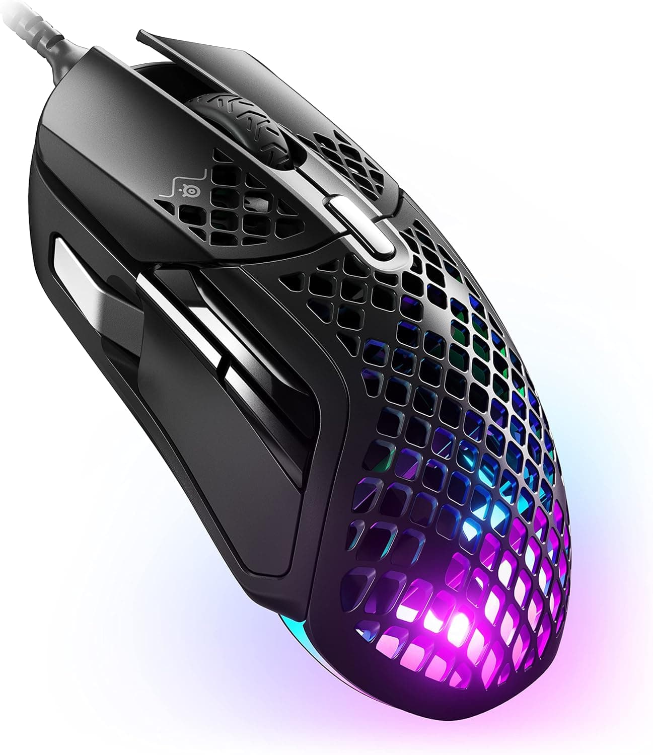 SteelSeries USB ゲーミングマウス有線 Aerox 5 超軽量 9ボタン高速反応長時間使用可能 TRUEMOVE AIRセンサー搭載 62401 ブラック