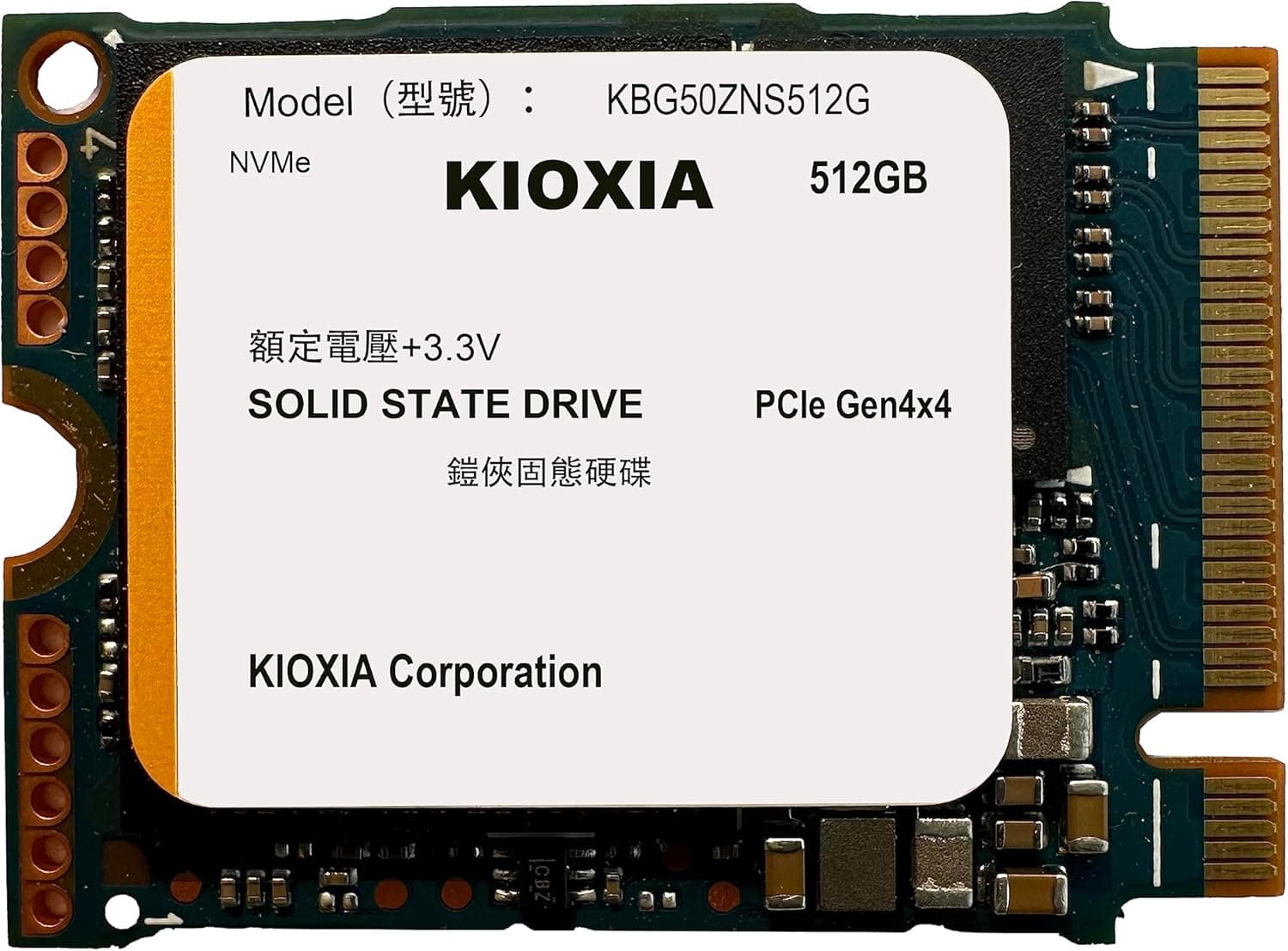 KIOXIA SSD 512GB M.2 2230 30mm NVMe PCIe 4.0 Gen 4 x 4 BG5 (OEM)