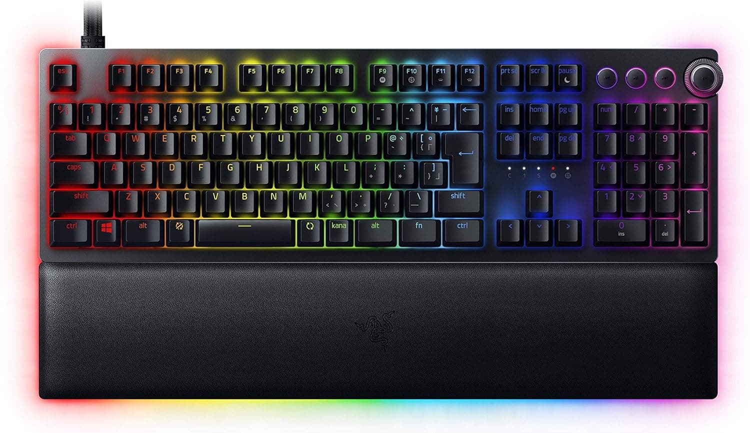 Razer Huntsman V2 Analog JP ゲーミングキーボード日本語 JP配列アナログオプティカルスイッチ調整可能なアクチュエーションダブルショット PBT キーキャップリストレスト Chroma RGB 【日本正規代理店保証品】 RZ03-03610900-R3J1 ブラック