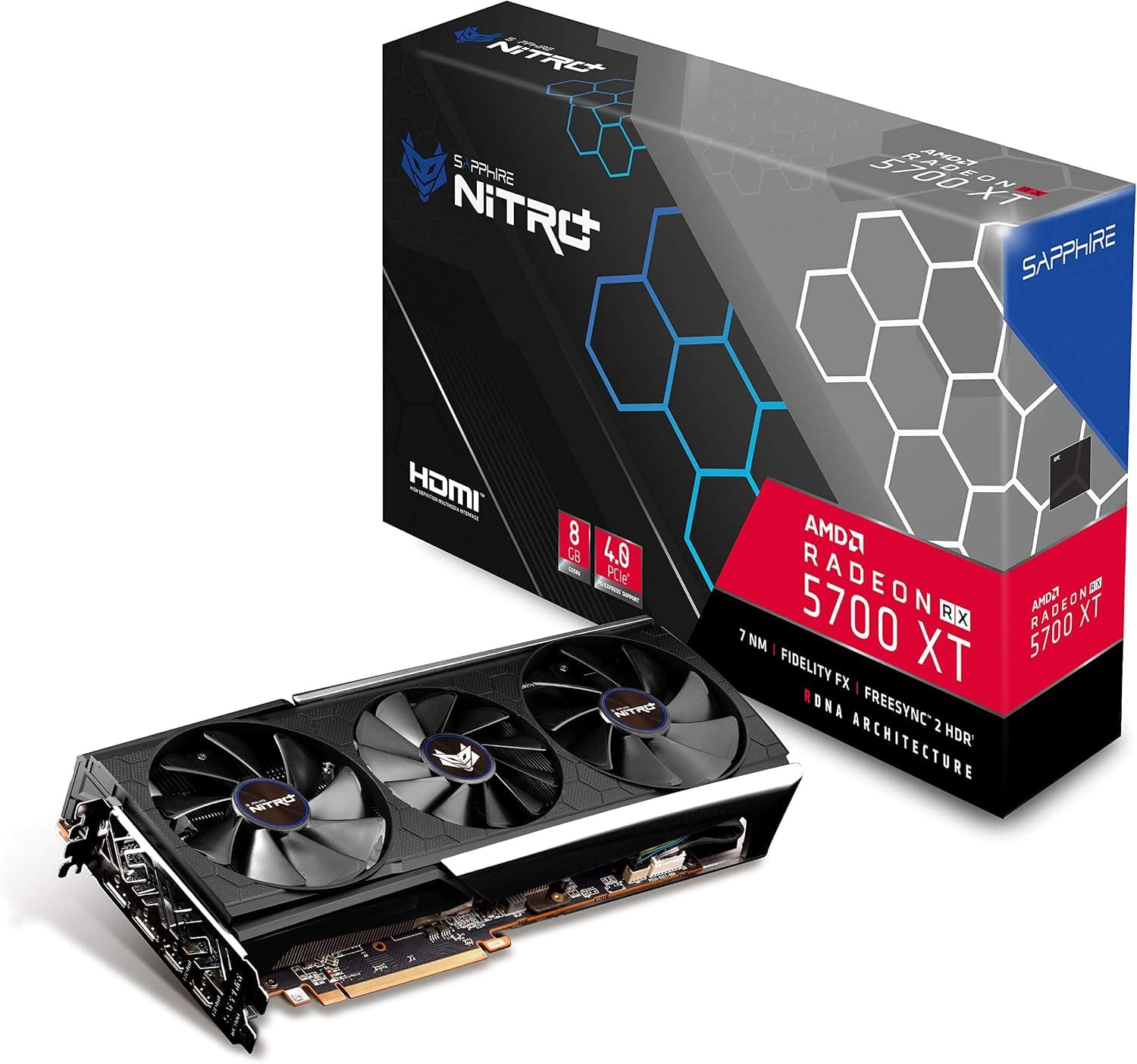 Sapphire 11293-03-40G Radeon NITRO+ RX 5700 XT 8GB GDDR6 デュアルHDMI
