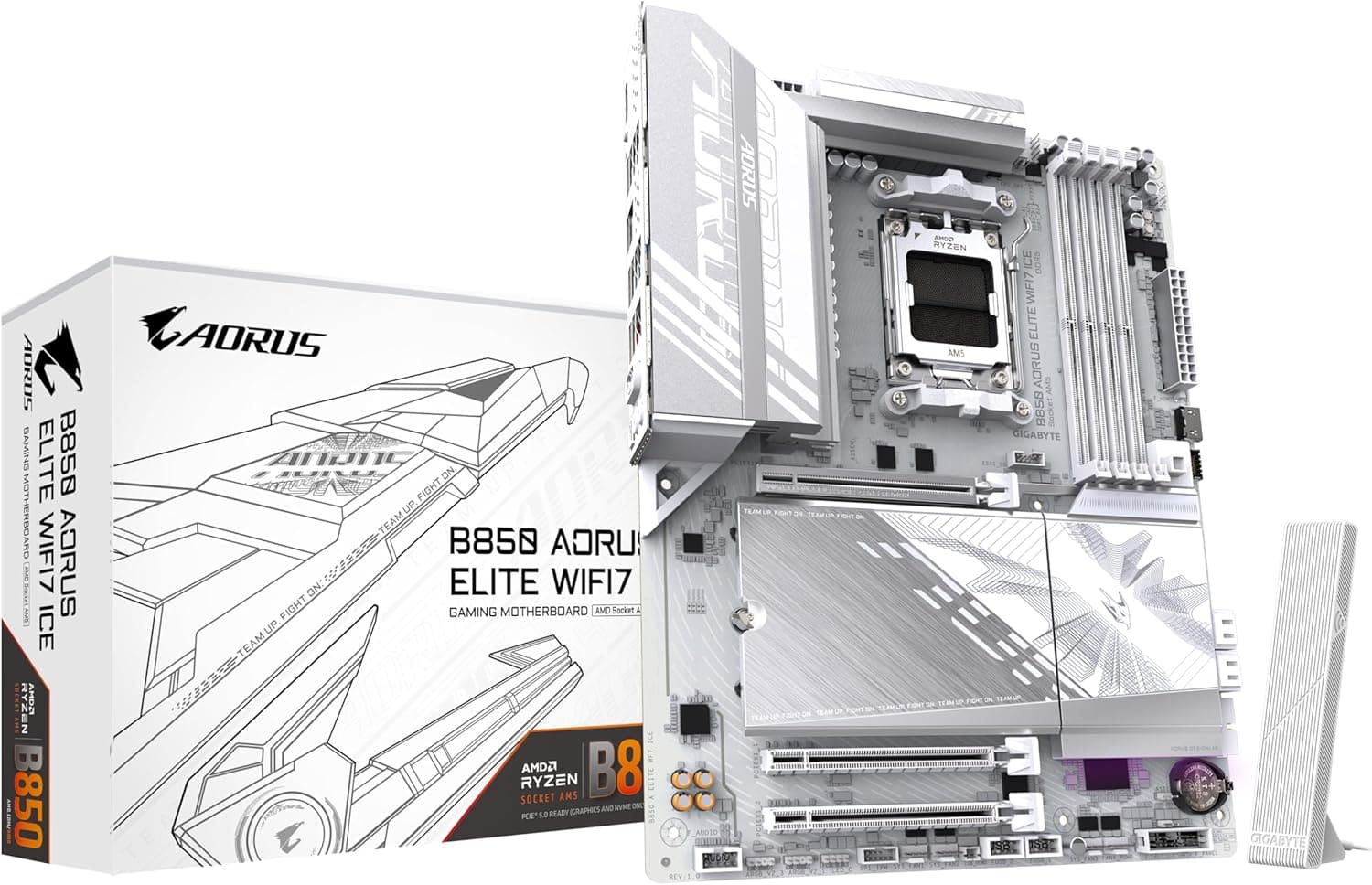 GIGABYTE B850 AORUS Elite WIFI7 Ice マザーボード - AMD Ryzen 9000シリーズプロセッサ