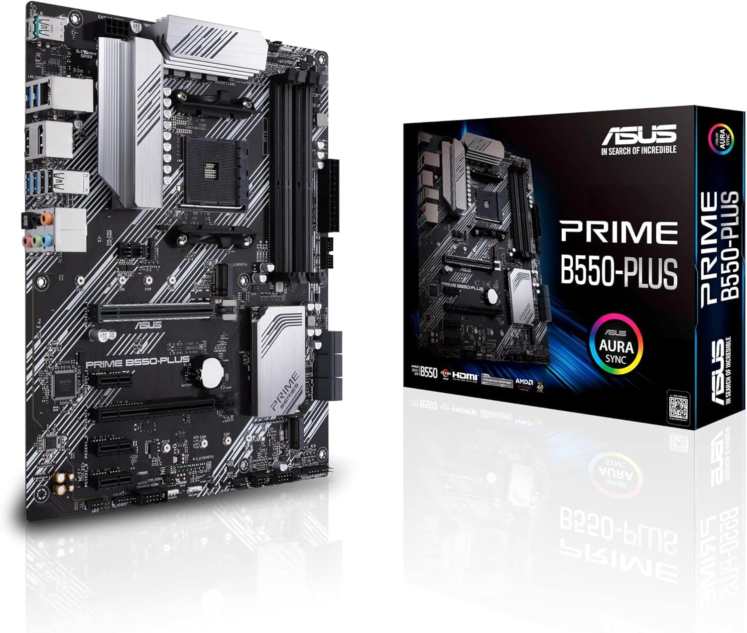 ASUS Prime B550-PLUS AMD B550 ソケット AM4 ATX DDR4-SDRAM マザーボード