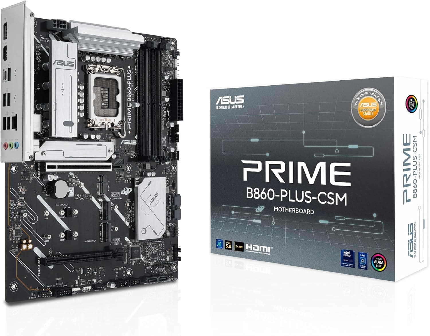 ASUS Intel Core Ultra Processors Series 2 LGA1851対応 B860 ATXマザーボード
