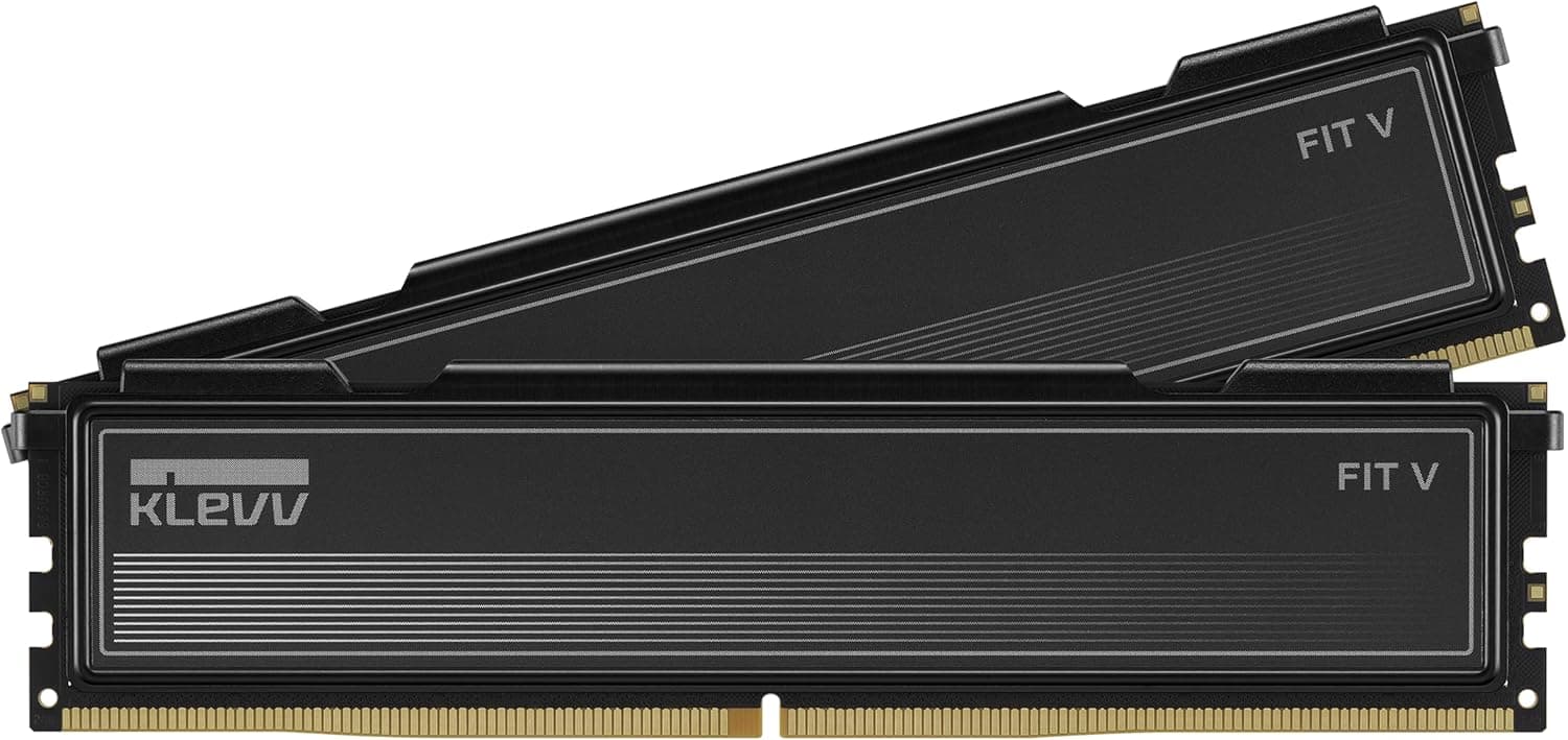 KLEVV FIT V DDR5 16GB (2x8GB) 6000MHz CL30 SK Hynix A-Die 1.35V ゲーミングデスクトップ RAM メモリ XMP 3.0