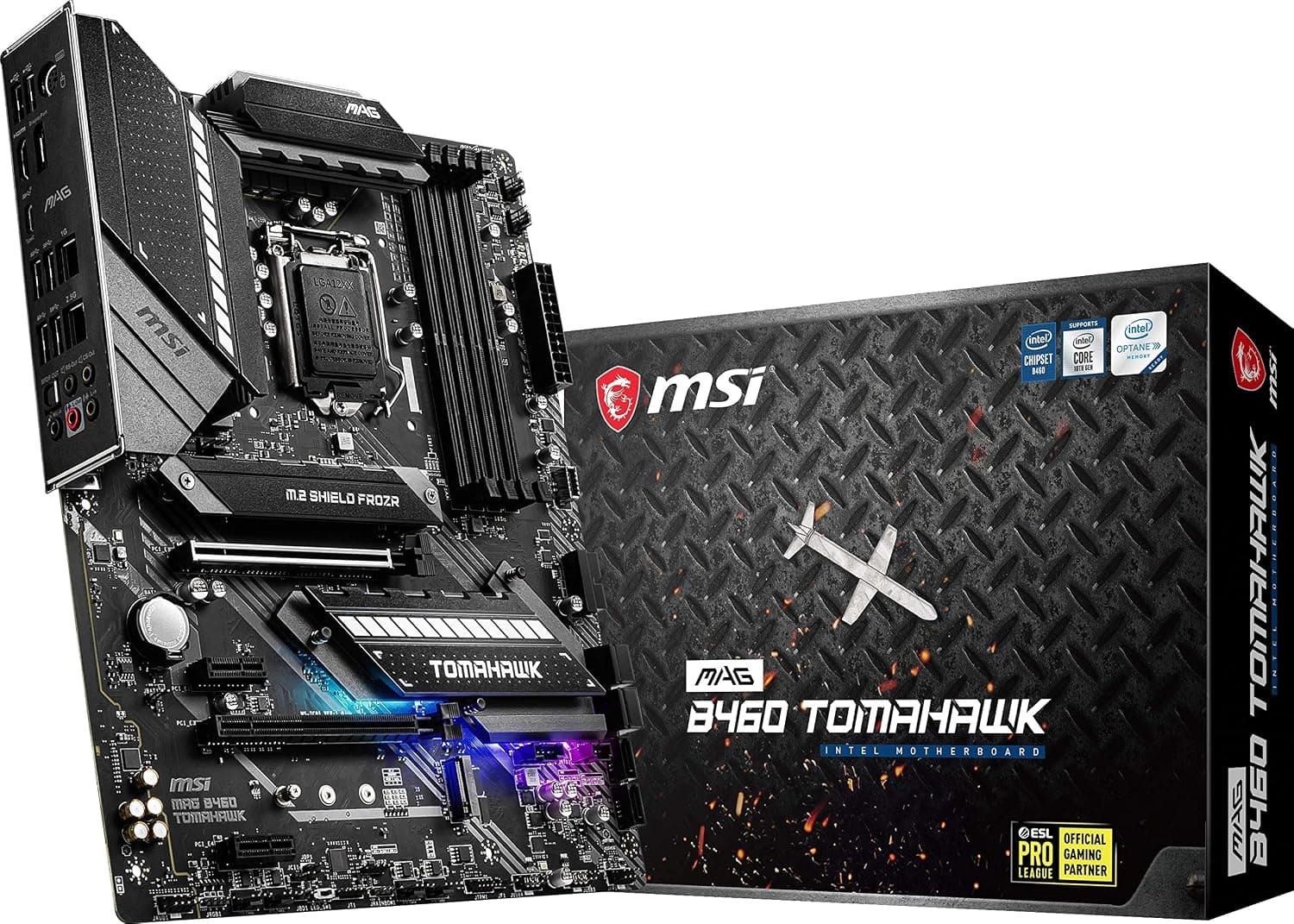 MSI MAG B460 Tomahawk (ATX 10 Intel Core?LGA 1200 DDR4?CFX M.2 USB 3.2 Gen 2?2.5G LAN?DP