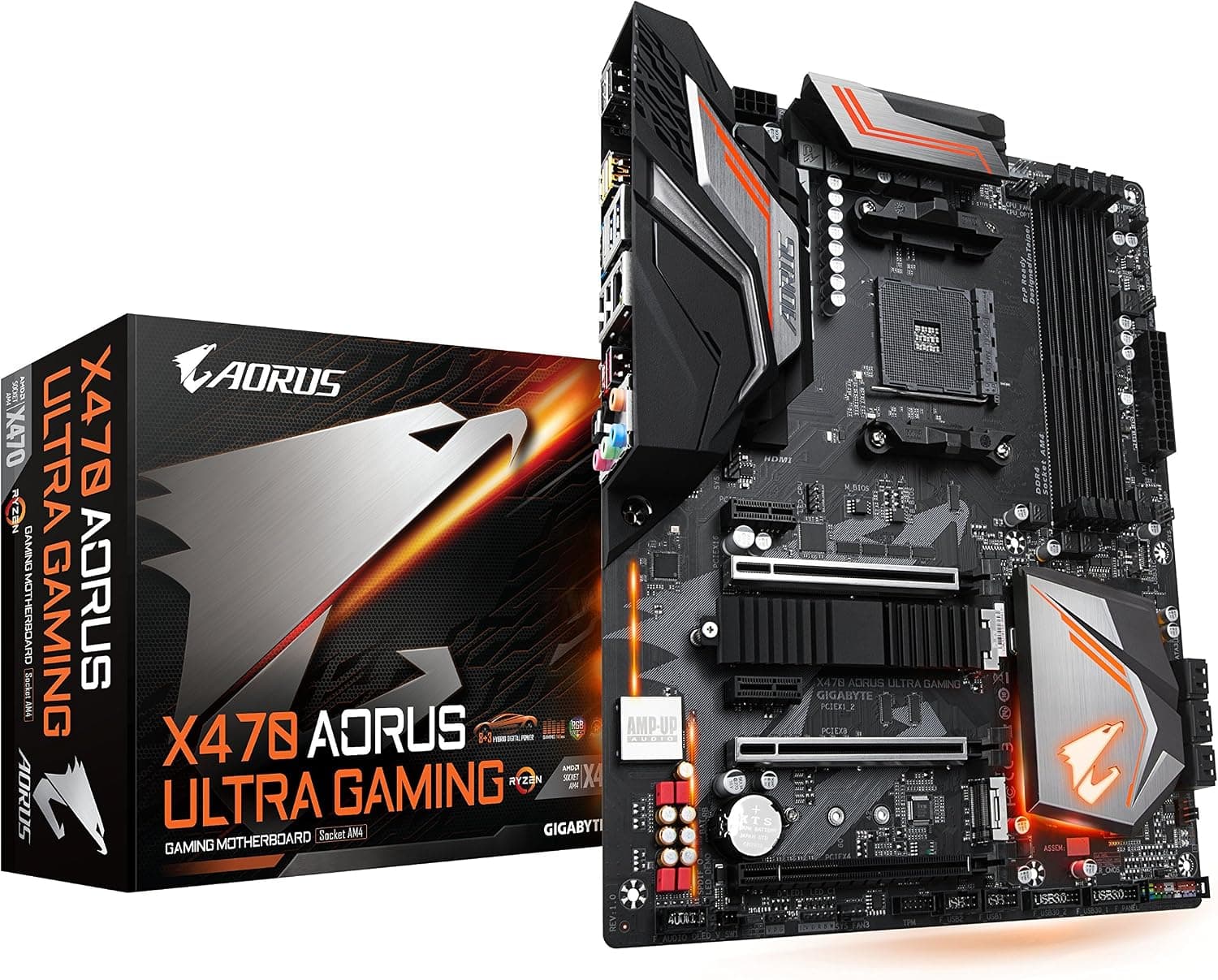 GIGABYTE X470 AORUS ULTRA GAMING ATX ゲーミングマザーボード [AMD X470チップセット搭載] MB4379